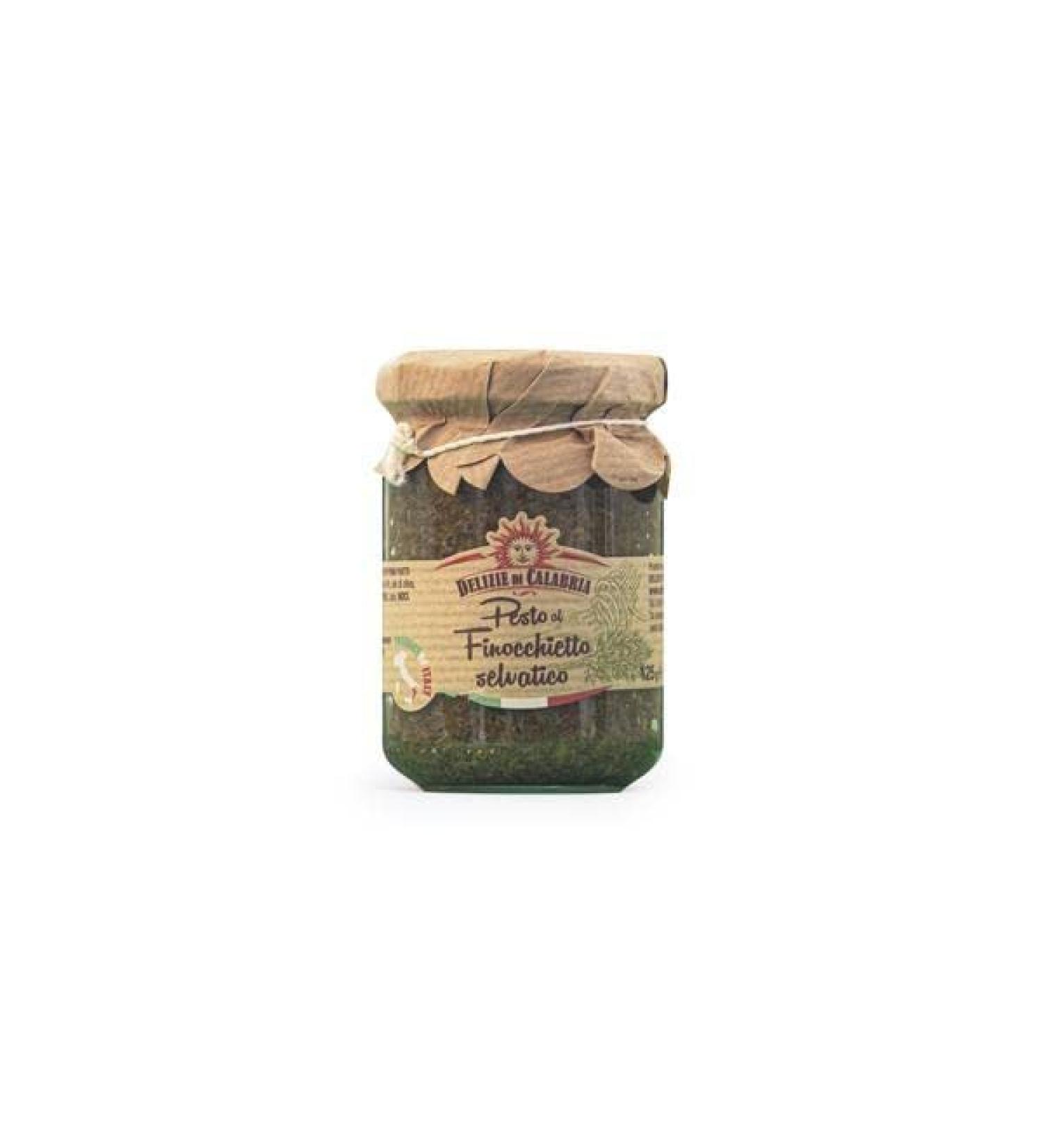 Delizie di Calabria Calabrian Delicacies Wild Fennel Pesto - 125g - 125g - Wild bean pesto - 125g