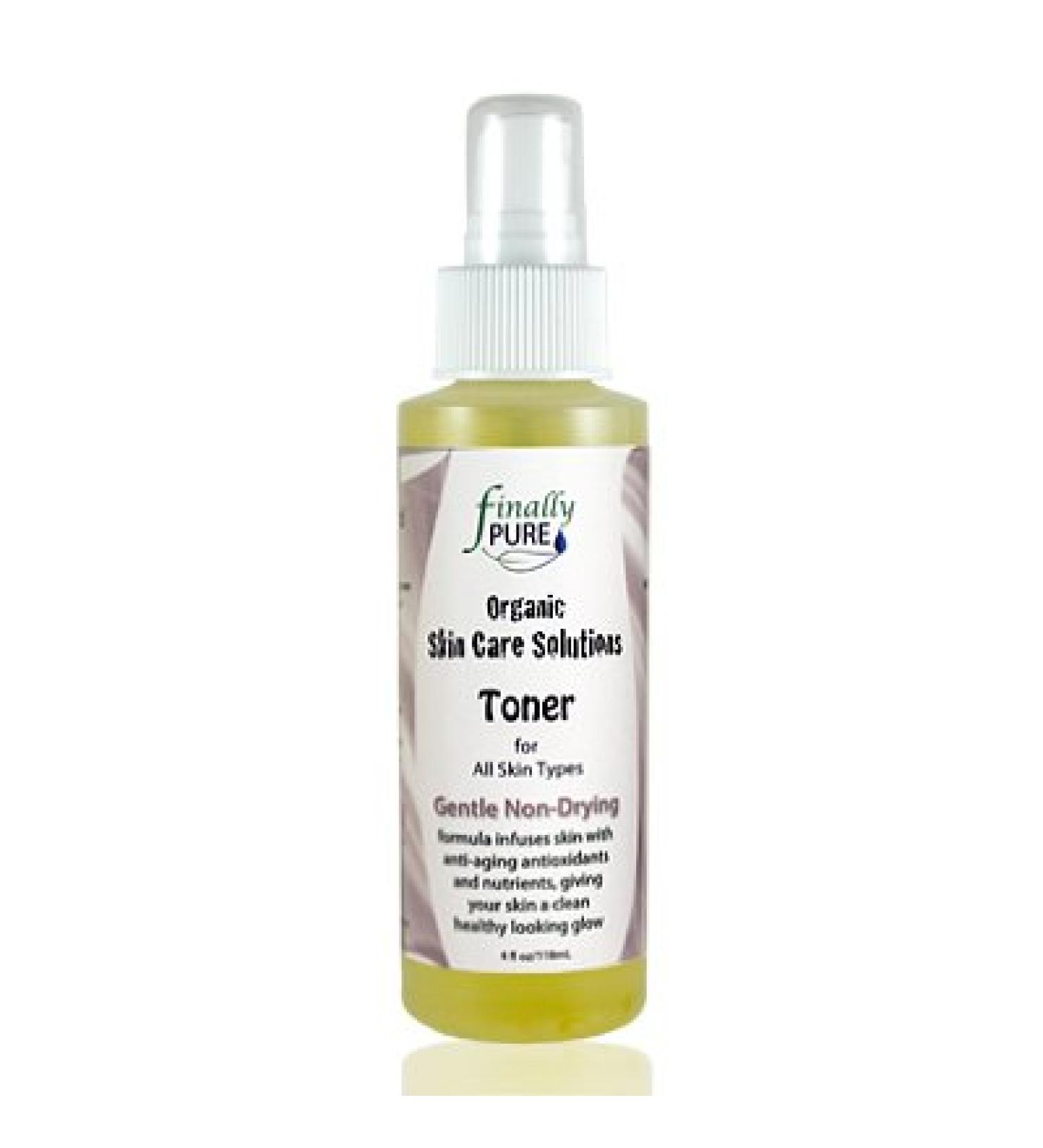 Finally Pure - Unscented Toner - Made with ALL ORGANIC Ingredients 4 oz