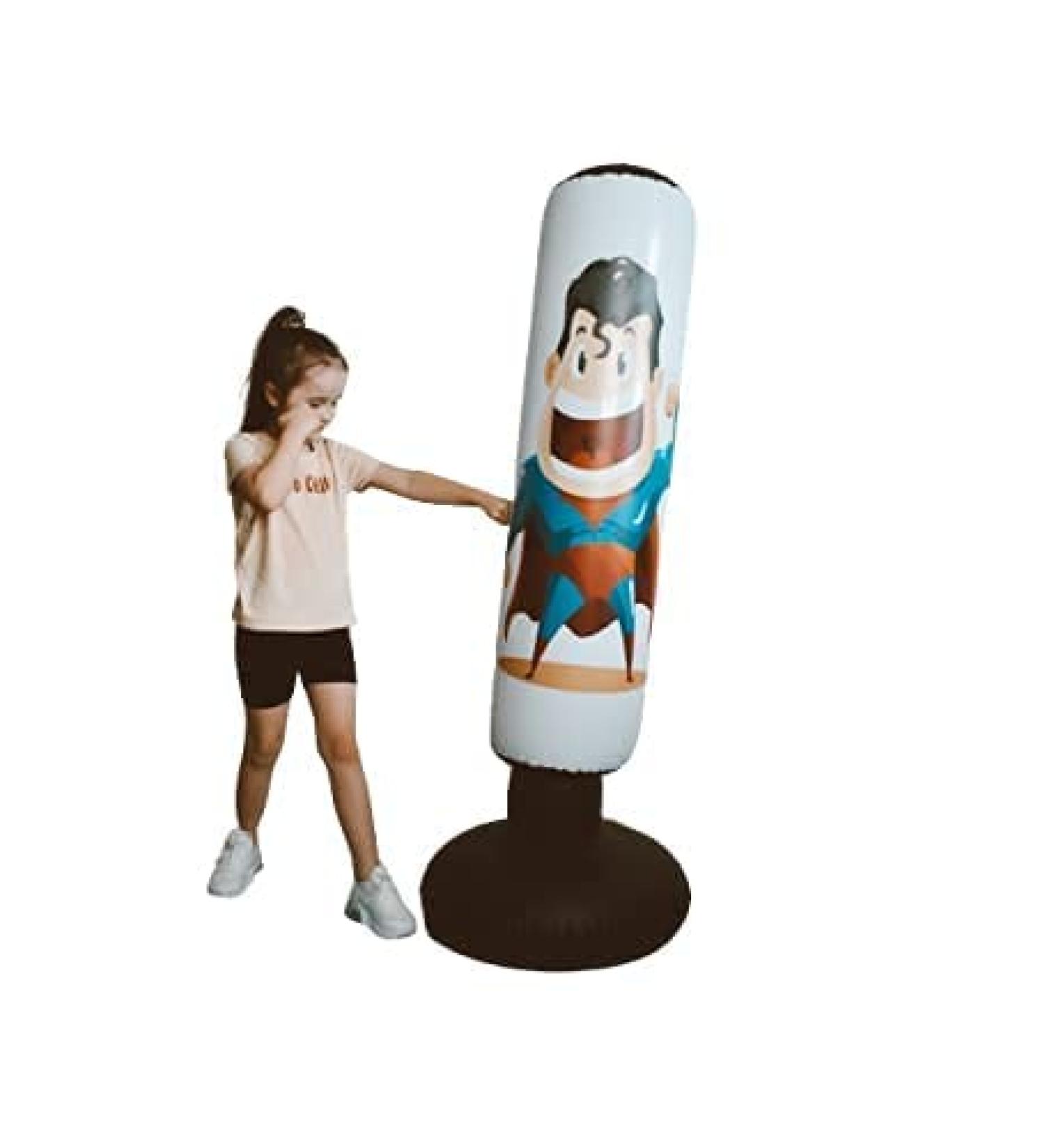 Inflatable Superhero Boxing Bag for Kids | Fun Blow Up Punching Bag - Buy Online on GoSupps.com