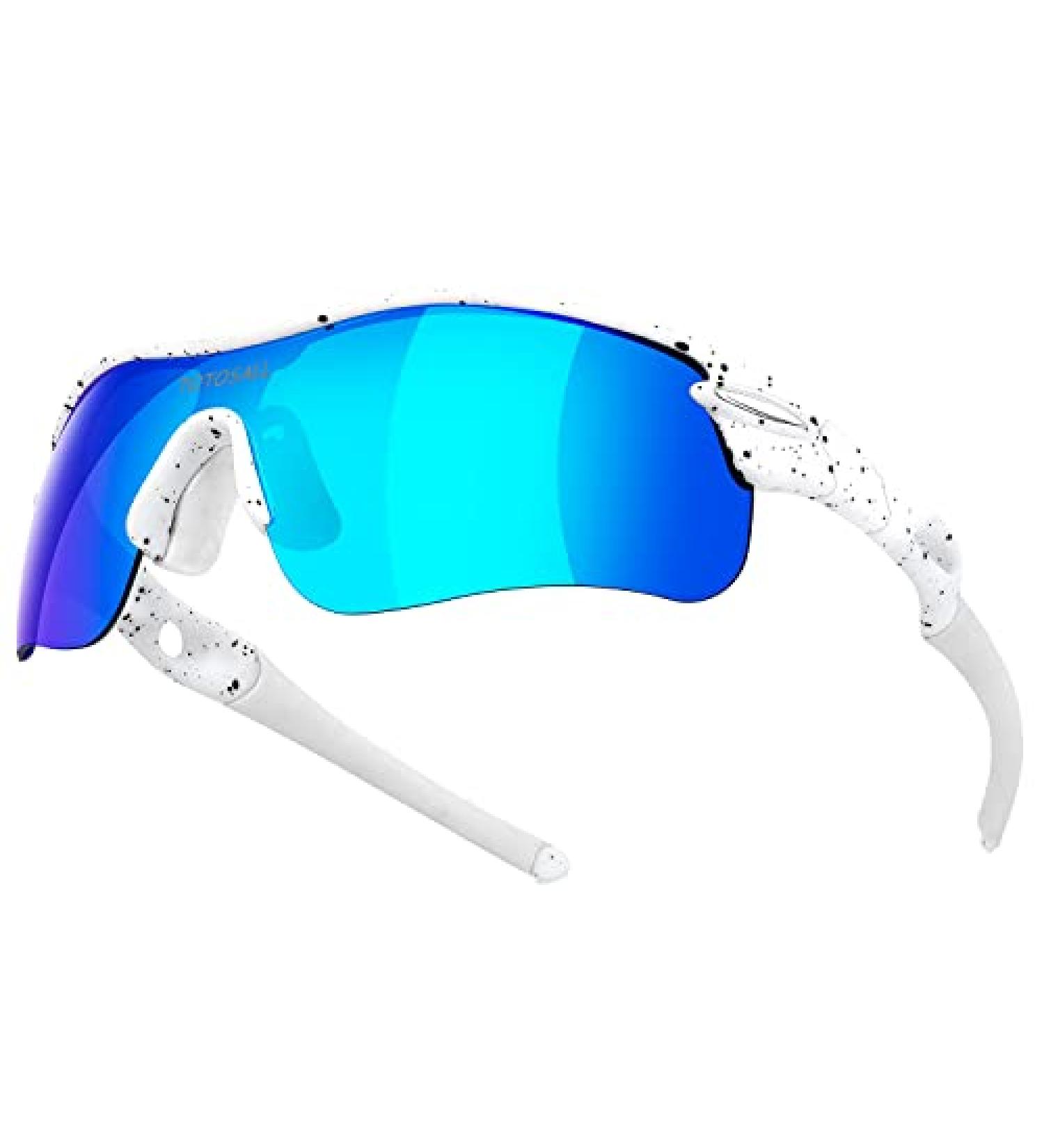 TOTOSALL Polarized Sports Sunglasses | Anti-UV Vipers Style for Men and Women | Perfect for Cycling, Running, Golf, and Fishing - Buy Online on GoSupps.com