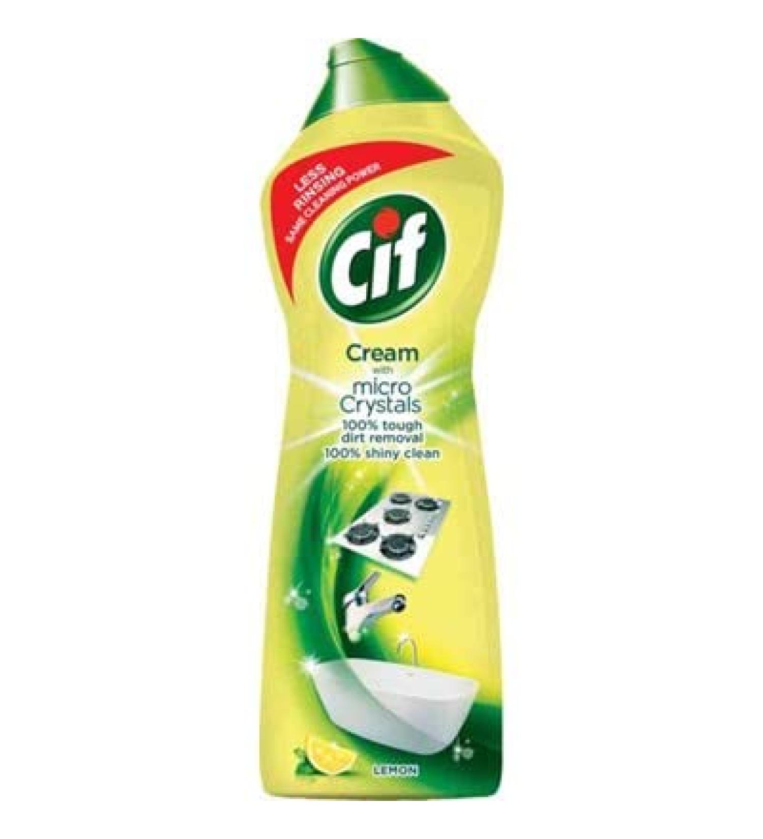 Cif Cream with Micro Crystals Lemon 660 ml