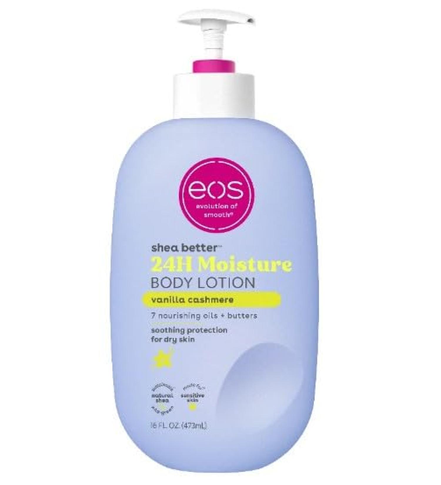 eos Shea Better Body Lotion for Dry Skin Vanilla Cashmere 16 fl Oz (Pack Of 1) Halfsquare