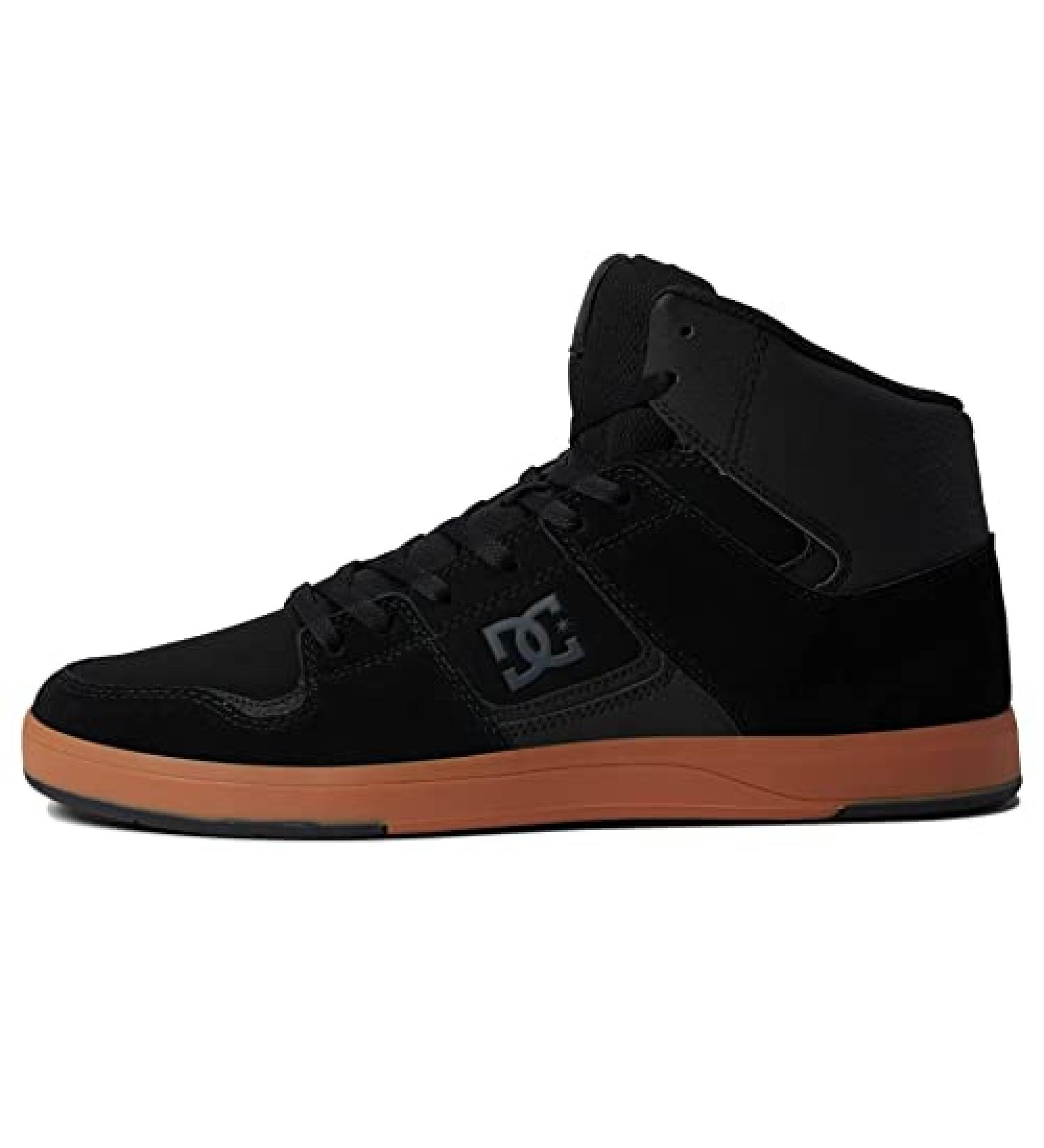 Durable DC Men's Cure High-top Skate Shoes 12 Black/Gum - Casual Sneakers - Buy Online on GoSupps.com
