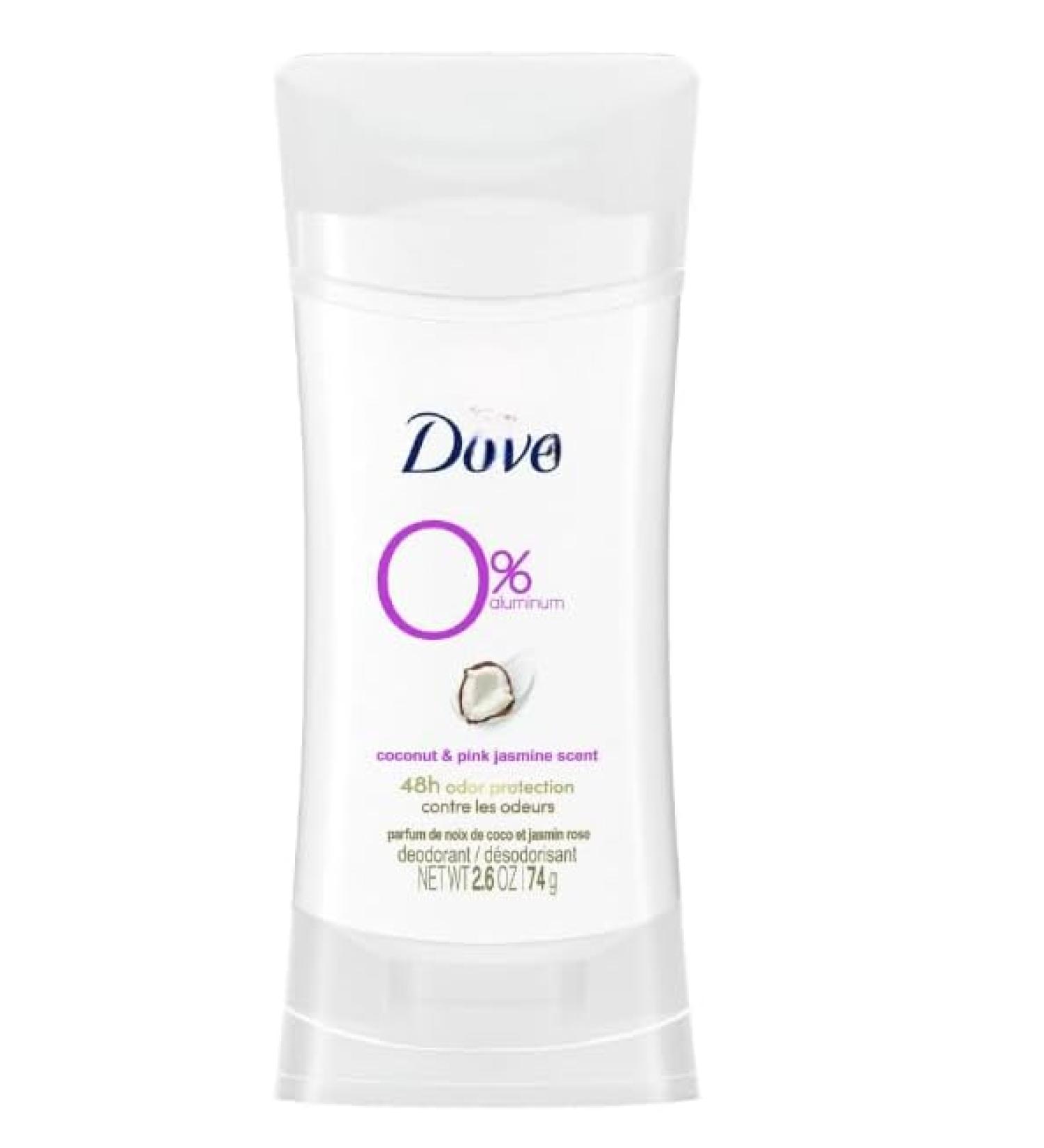 Newly Zero Percent Aluminum Women's Deodorant Stick Coconut and Pink Jasmine 2.6 oz (1 Pack Packaging May Vary)