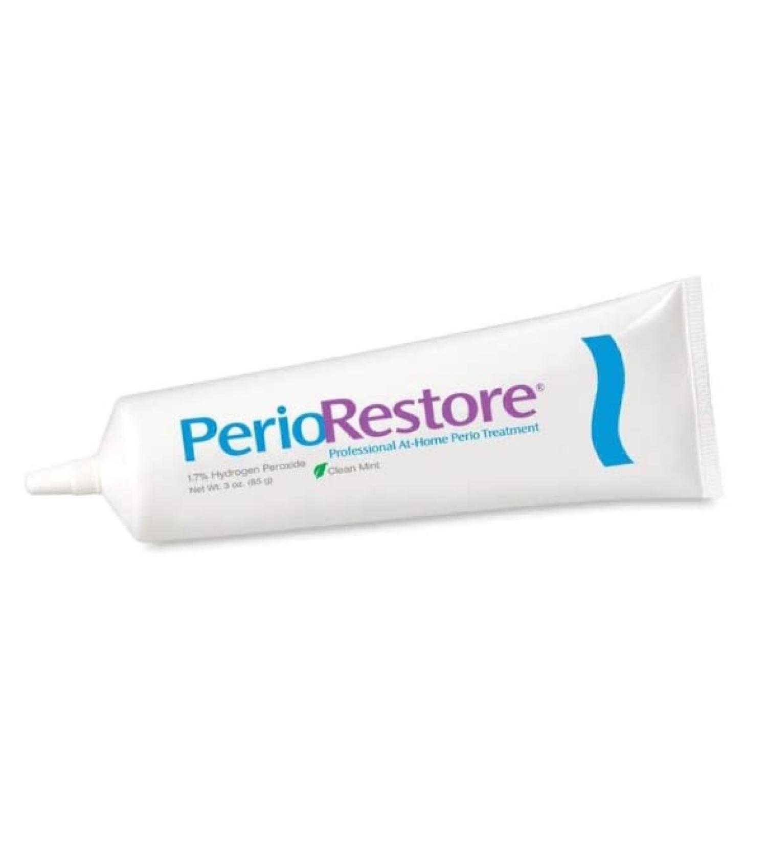 Perio Restore Gel 3oz Tube - 1.7% Hydrogen Peroxide Oral Cleansing Treatment - Buy Online on GoSupps.com