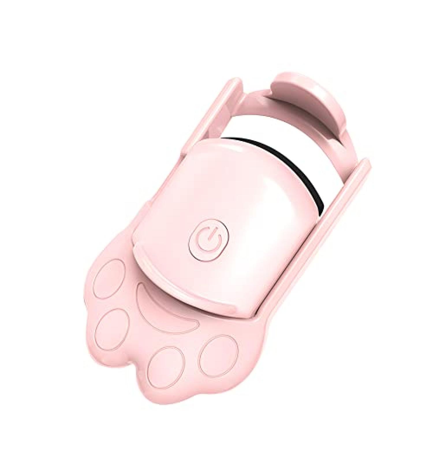 USB Rechargeable Heated Eyelash Curler with Comb - 2 Heating Modes for Long-Lasting Natural Curls (Pink) | International Shipping Available - Buy Online on GoSupps.com
