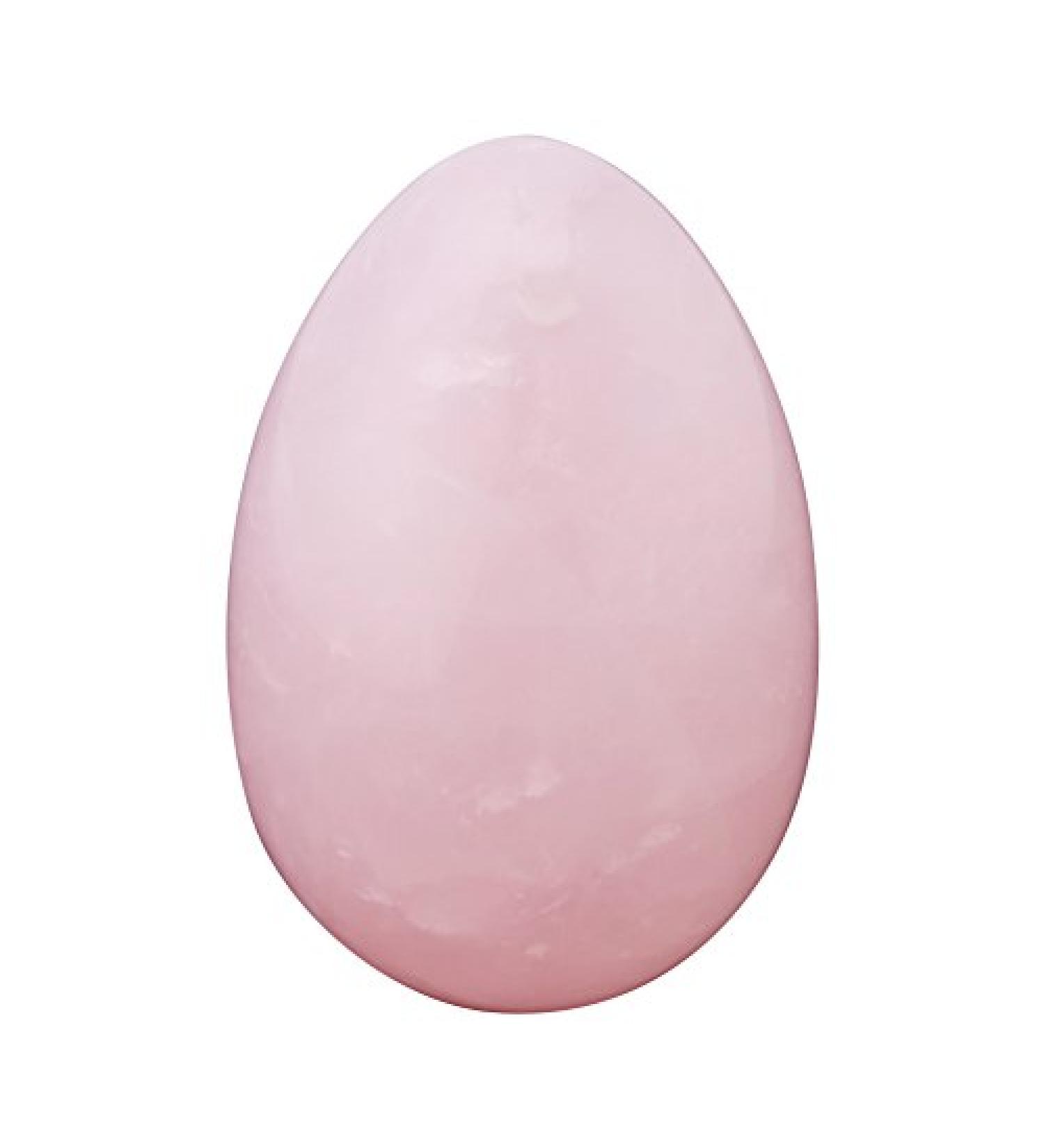 Rose Quartz Jade Egg - Healing Crystal Massage Stone for Kegel Exercise & Recovery | International Shipping - Buy Online on GoSupps.com
