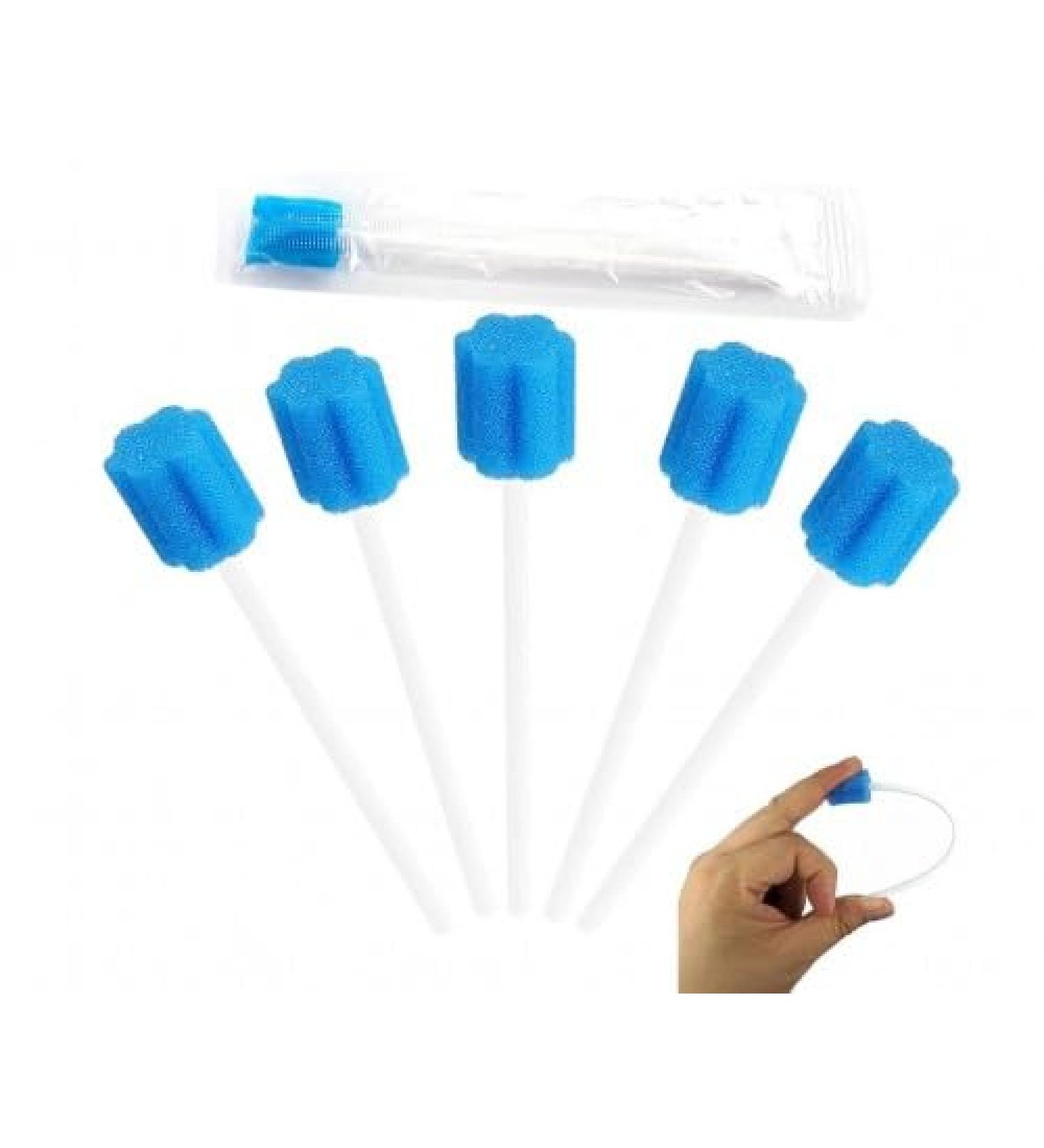 80 pieces cleaning mouth swab oral care sponge mouthpiece dipper cotton swabs oral hygiene sponge one -way oral care sponge oral sponge disposable sterile cotton swab