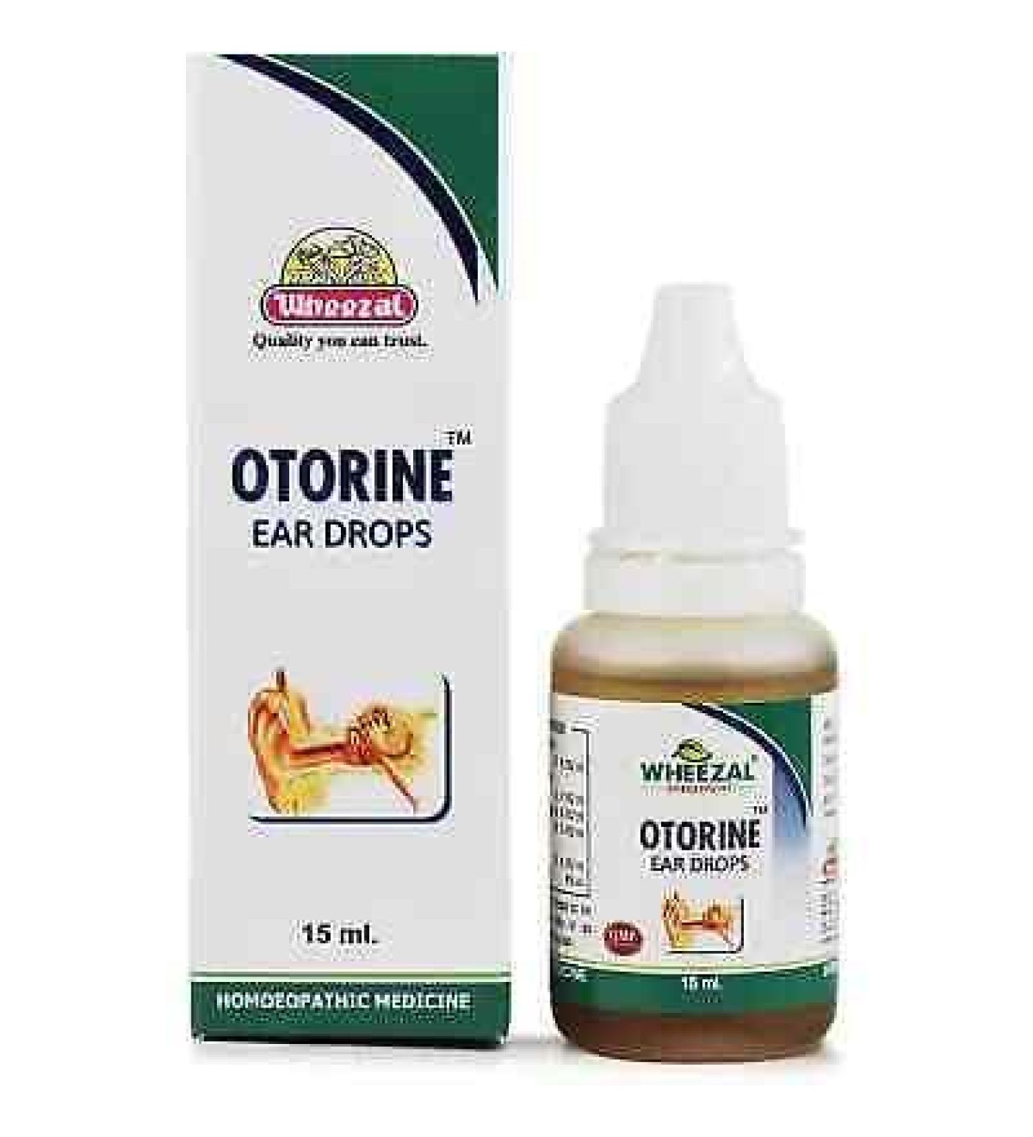 Wheezal Otorin Ear Drops (15ml) with Free Ujala Eye Drops - All-Natural Relief for Ear and Eye Wellness - Buy Online on GoSupps.com