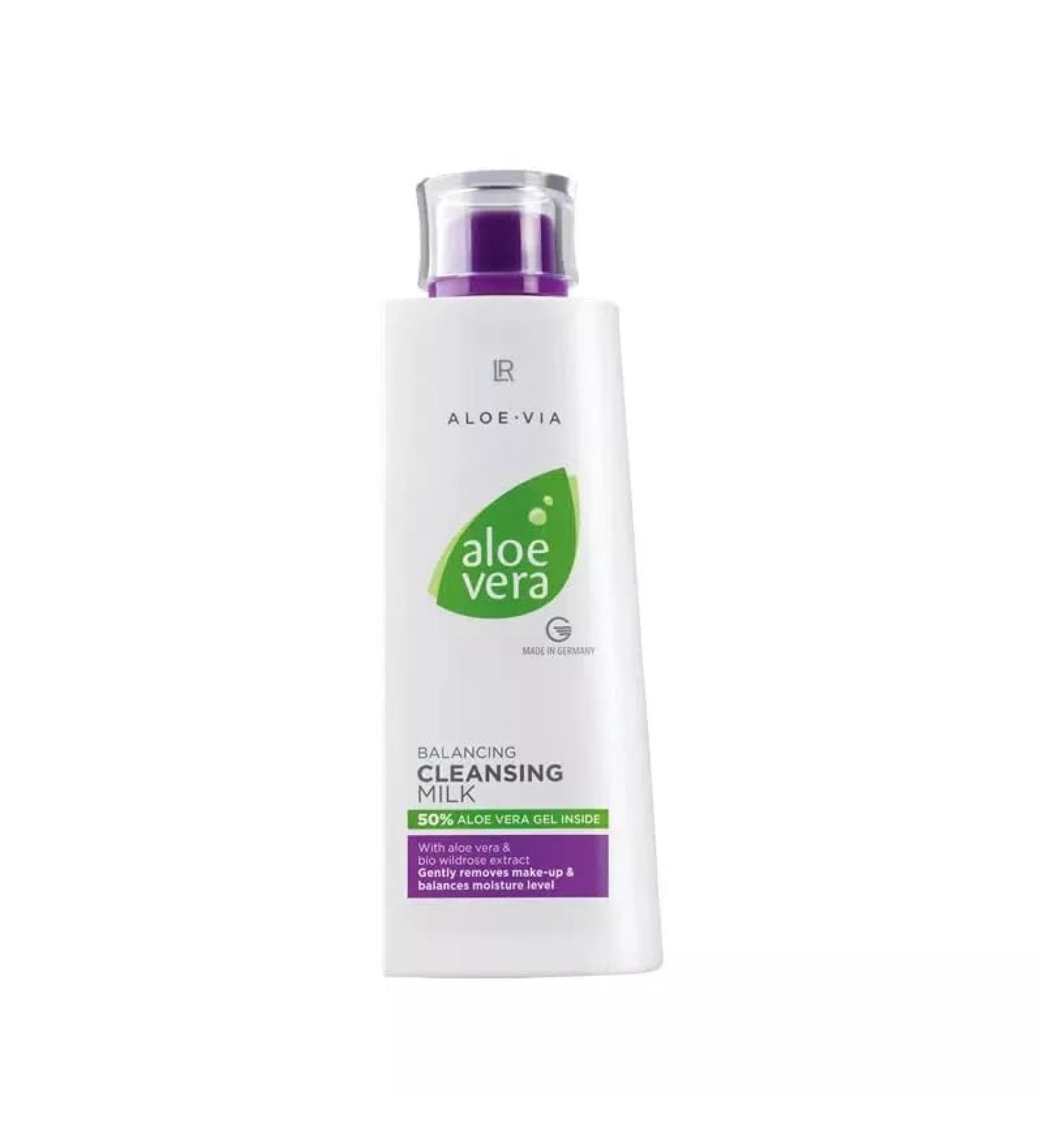 LR Health&Beauty Aloe-Via Aloe Vera Balancing Cleansing Milk Face Day Care 200 ml./6.7 oz