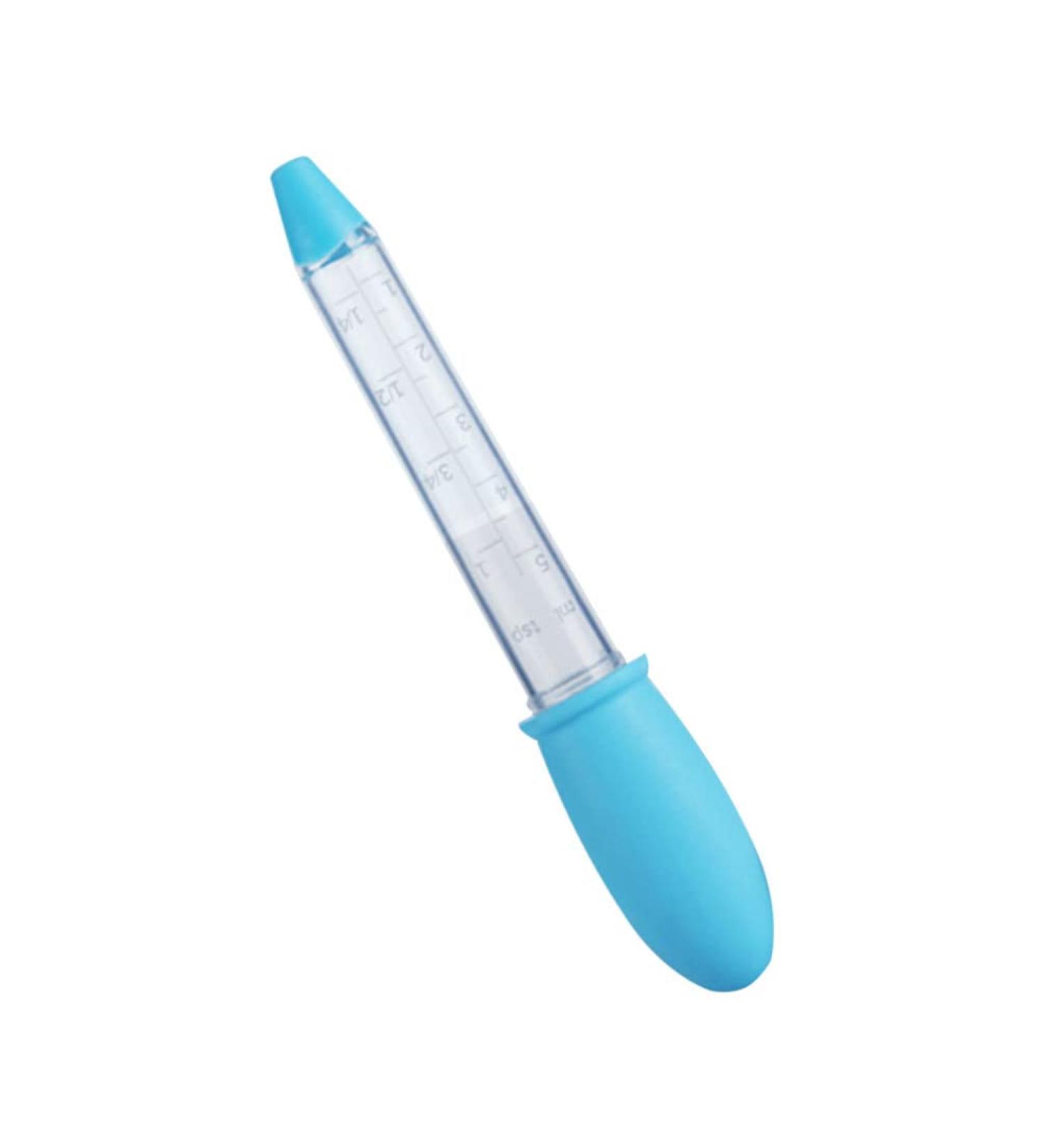 Healifty Baby Oral Syringe Dispenser for Liquid Medicine - Sky Blue Color | Kids Oral Feeding Syringe - Buy Online on GoSupps.com