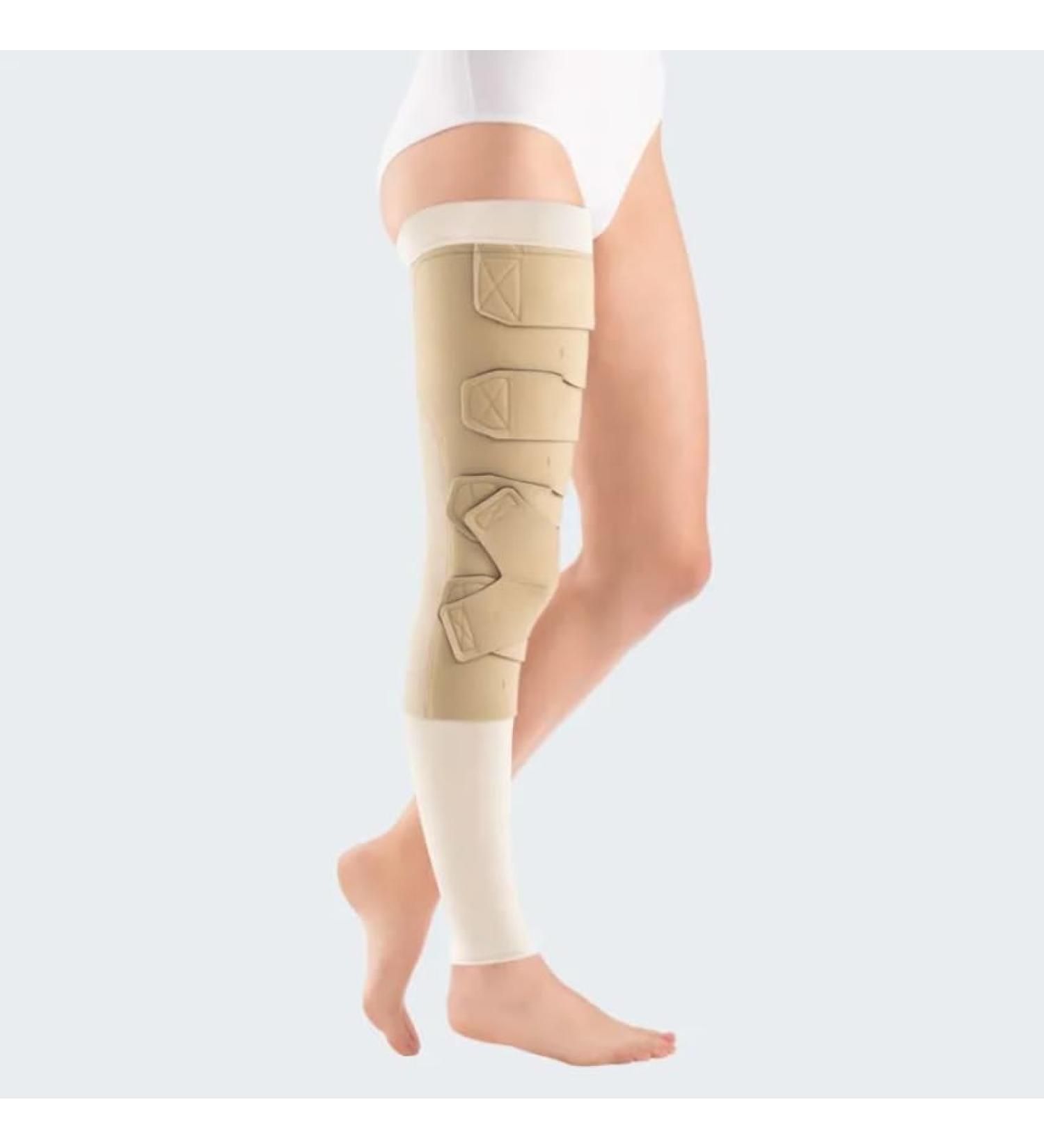 Medi Circaid Juxtafit Essentials Adaptive compression system for the thigh with knee |Size: XXS |Right |Extra short |For the emergence of arm lymphedema |Adjustable compression print XXS - right