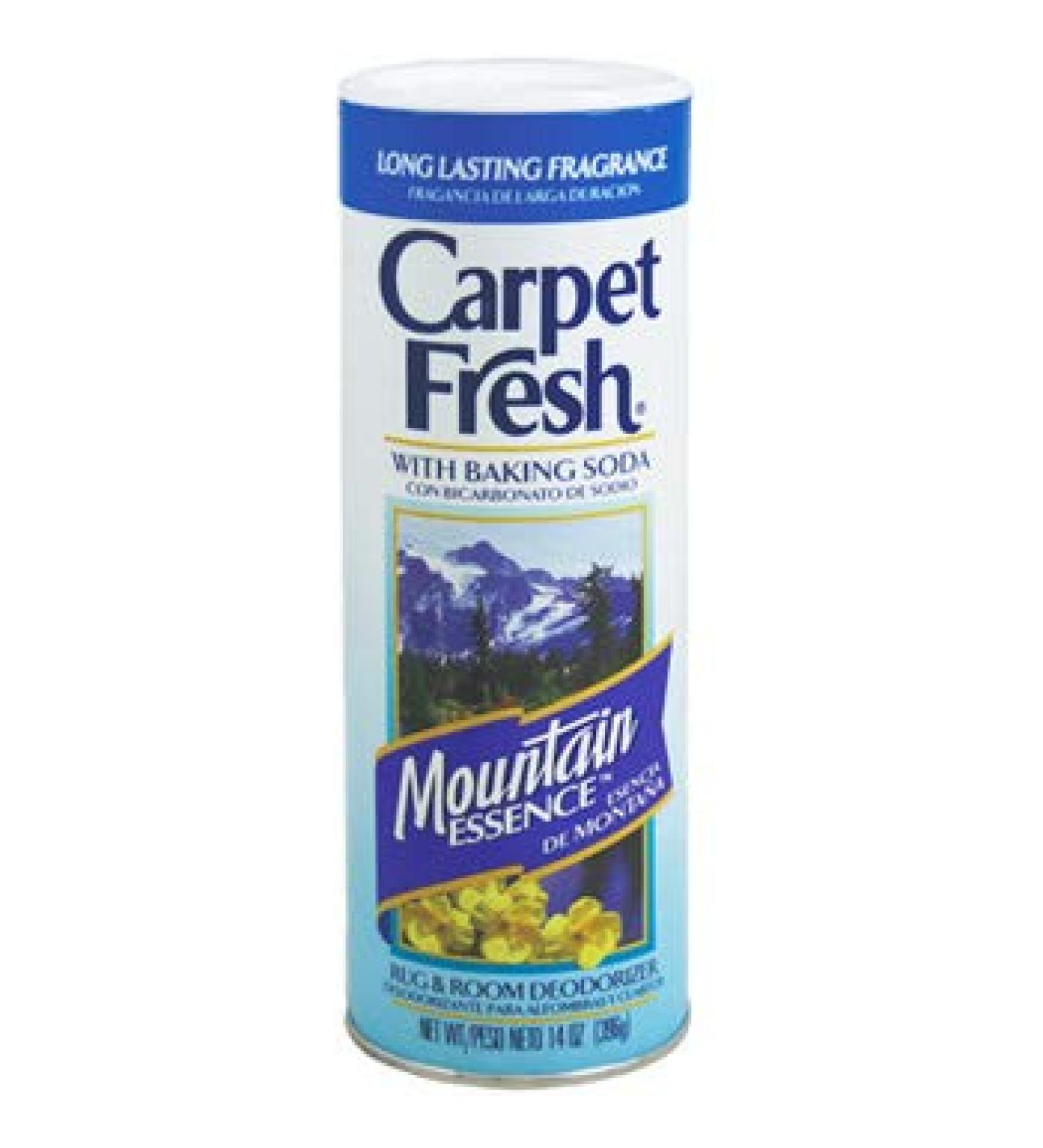Carpet Fresh, Rug and Room Deodorizer with Baking Soda Mountain Essence Fragrance 14 oz (3 Pack)