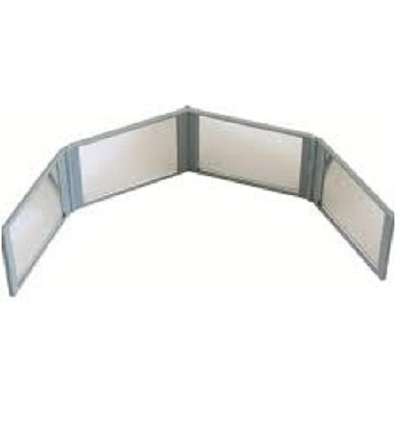 Mirror Go Round Compact 4 Panel Expandable Mirror with Case NEW