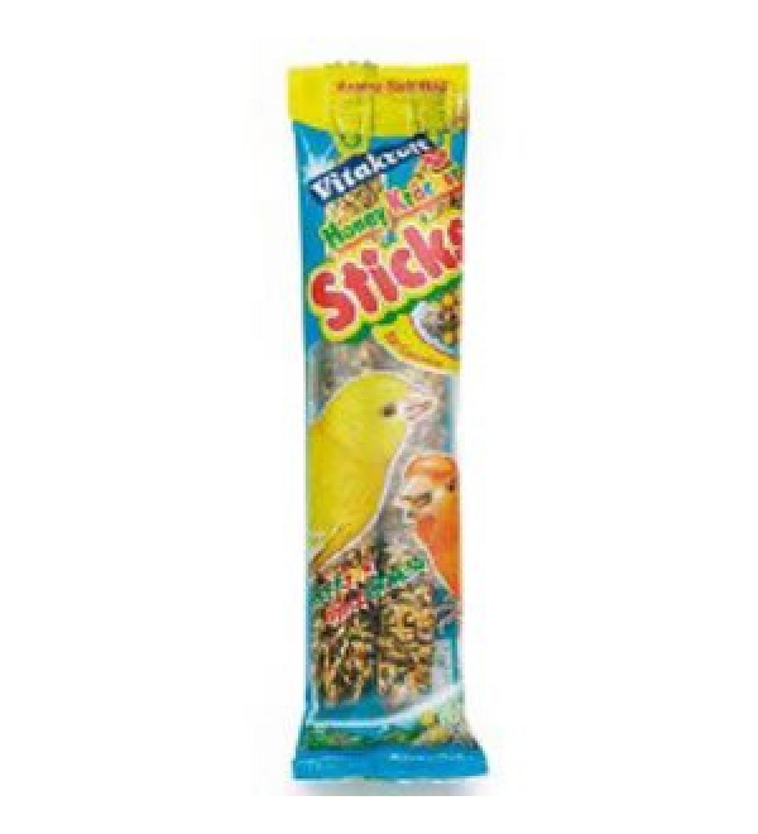 2 Canary Honey Sticks Treat 60g - Vitakraft (TP)(VITCANHS)