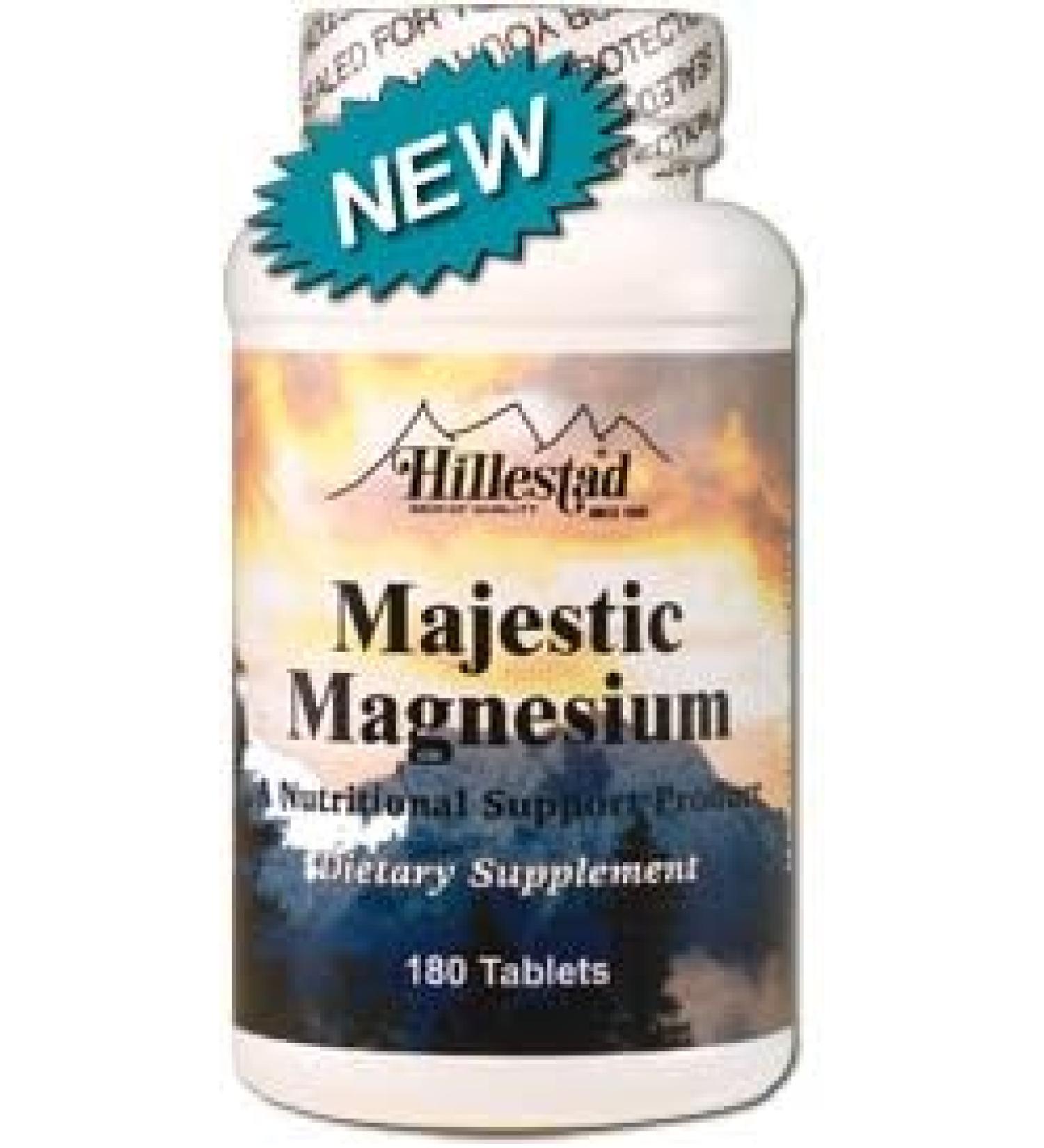Hillestad Pharmaceuticals - Majestic Magnesium - 180 Tablets - Buy Online on GoSupps.com