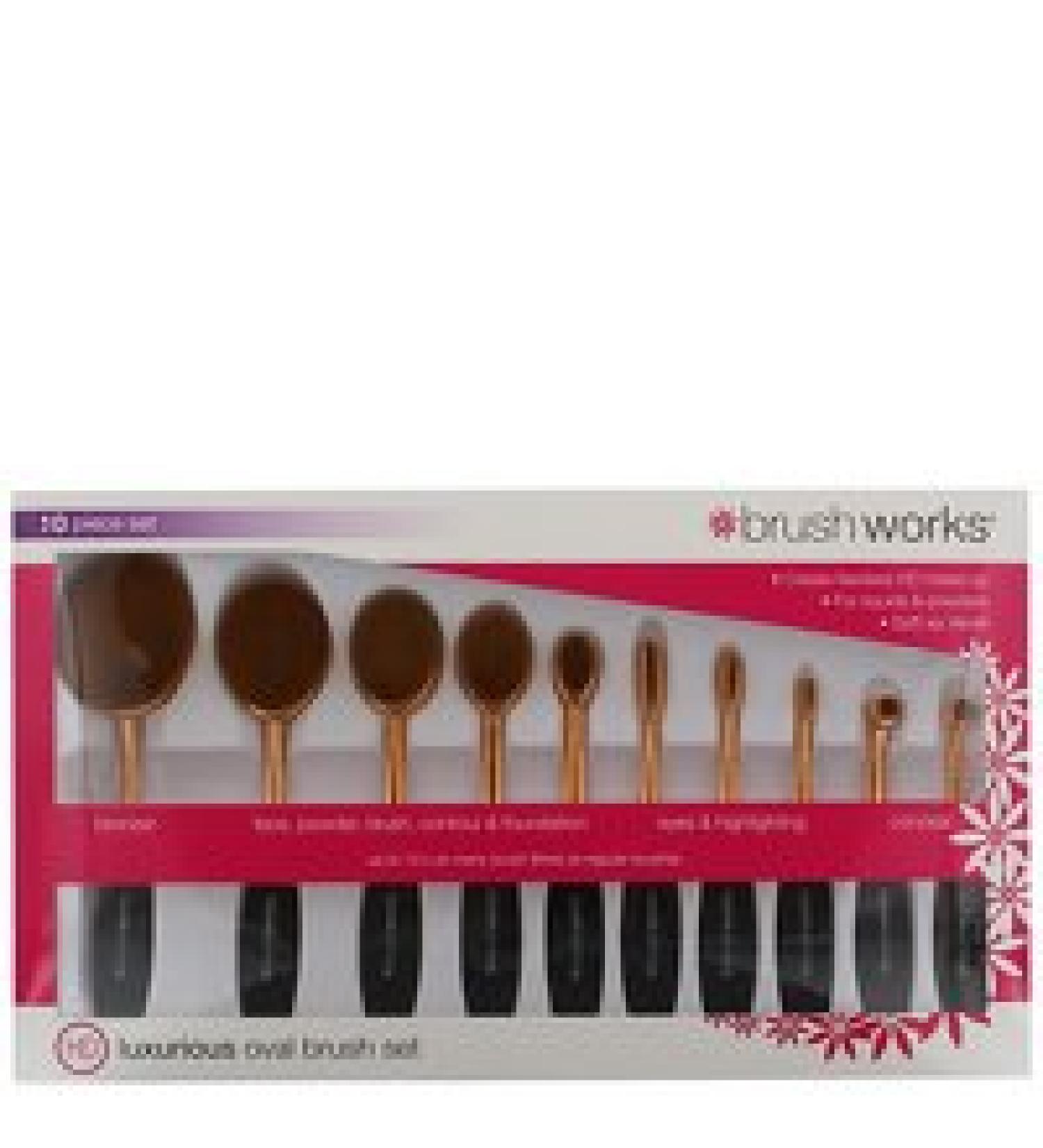 Brushworks Oval Make Up Set