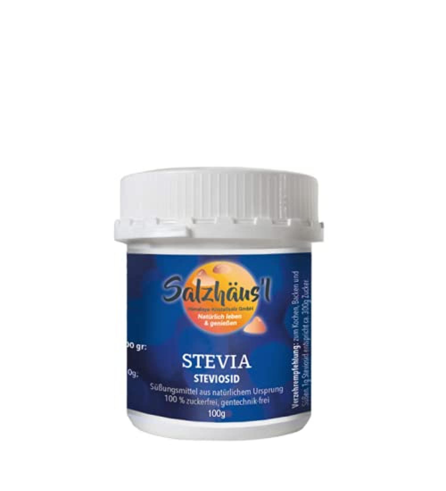 STEVIA Stevioside Powder 100g - 100% Pure Sweetener | SALZH US L | Pharmacy Quality International Shipping - Buy Online on GoSupps.com