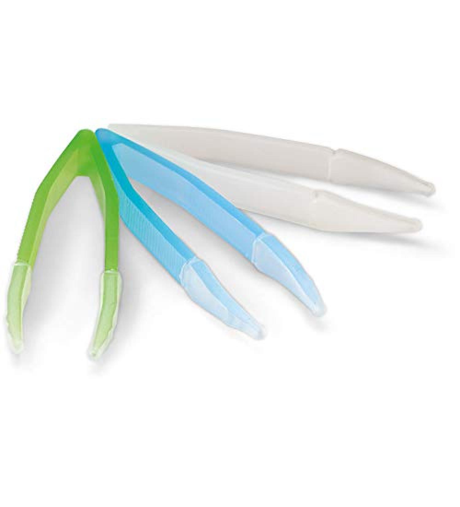 Tweezers for soft contact lenses/contact lens tweezers (1 piece)