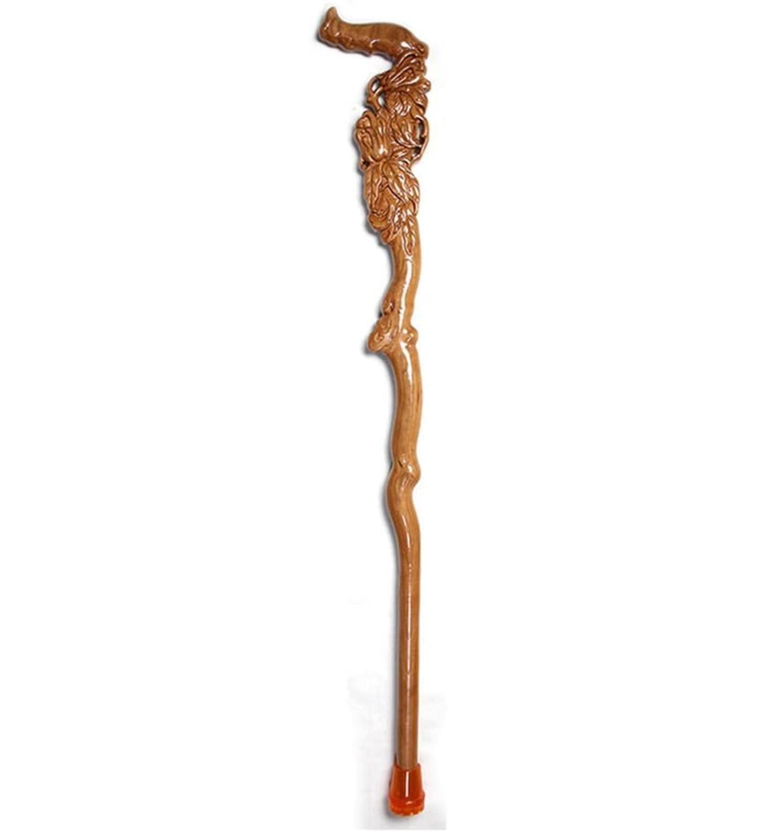 WoodeWalking Sticks Walking Stick Classical Hand- carved Walnut Crutches/Walking Stick Elderly Birthday Gift/Handicapped/Arthritis Gift 93CM Run forward - Buy Online on GoSupps.com