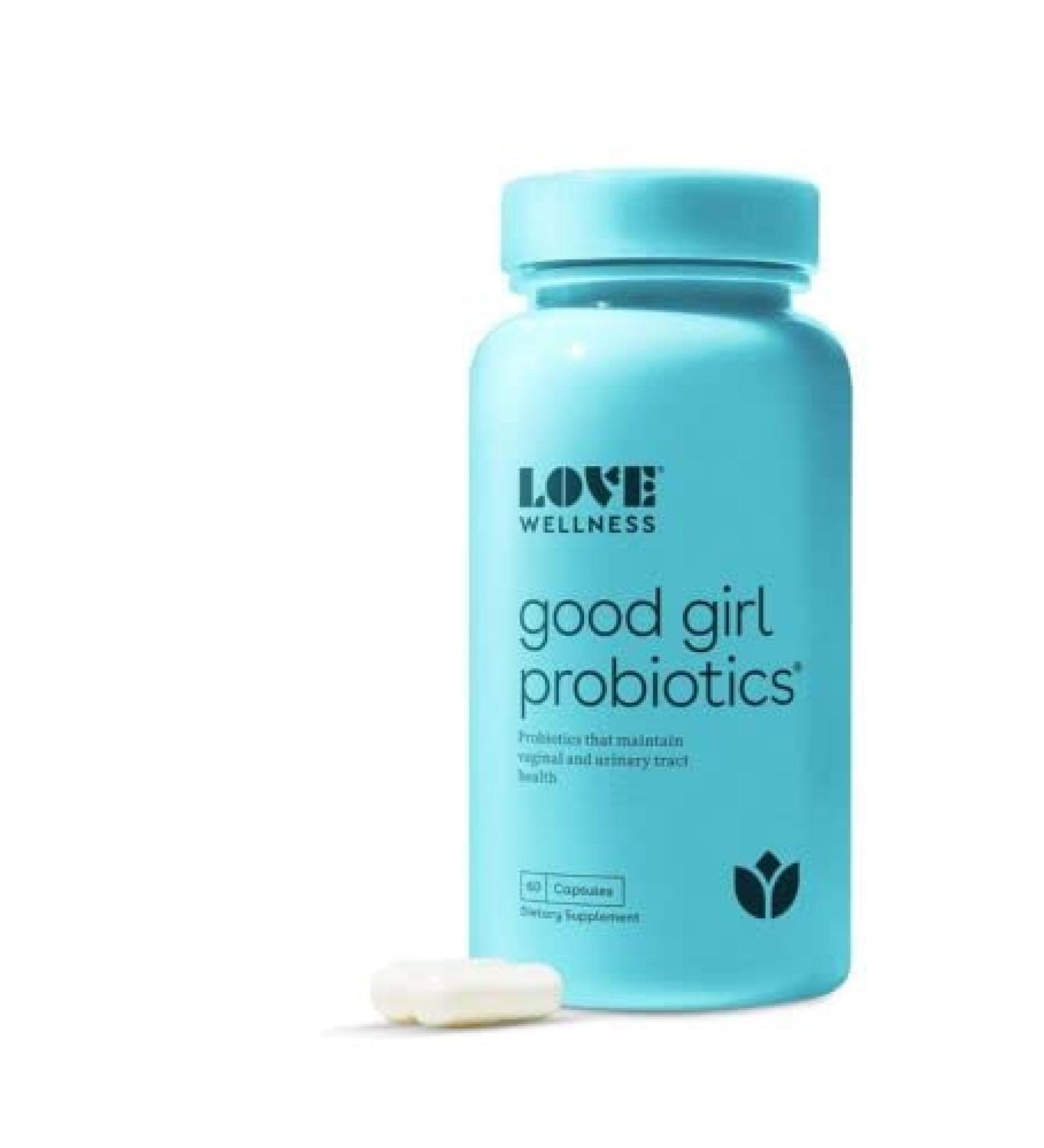 Love Wellness Good Girl Vaginal Probiotics Women's Probiotics - 60 Capsules