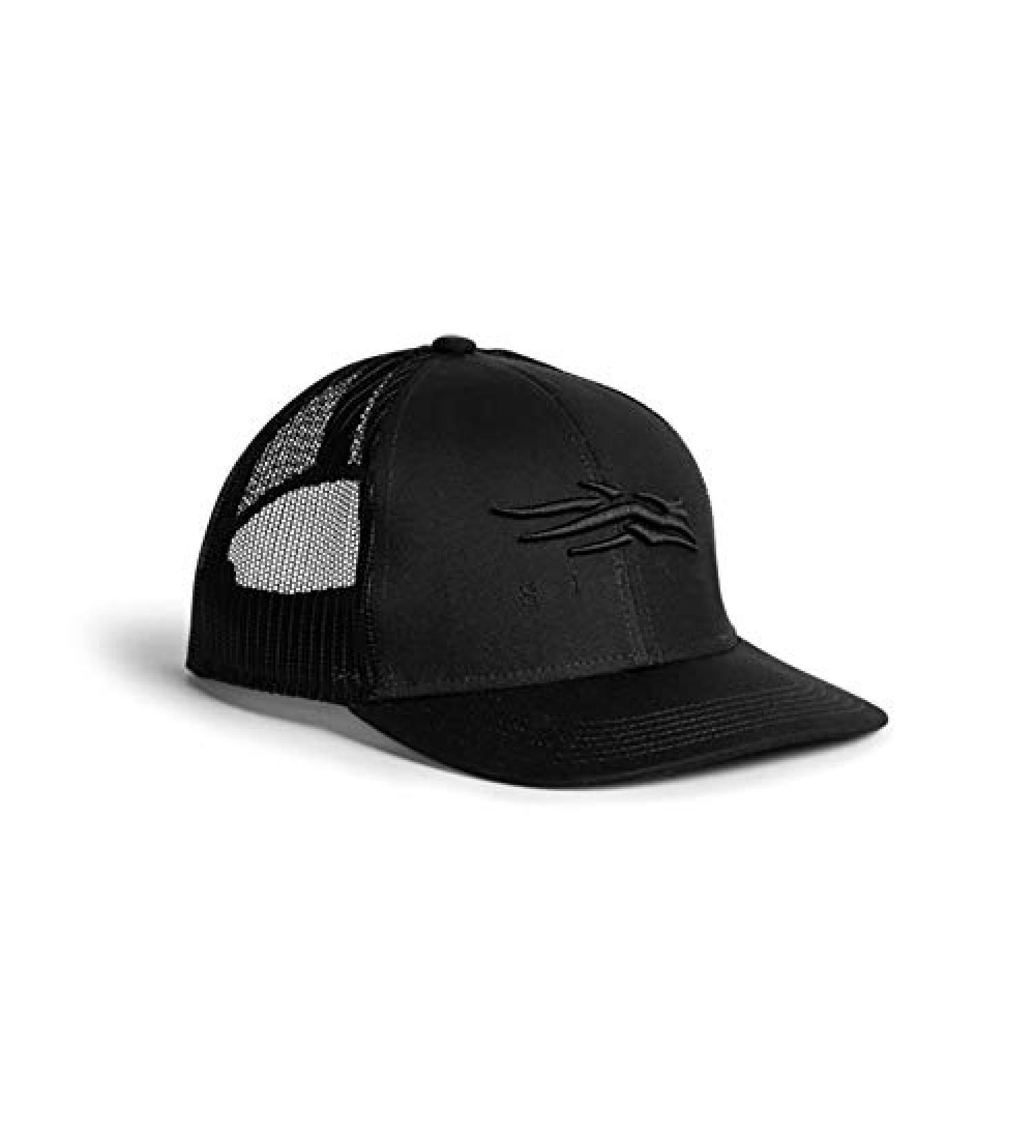 SITKA Gear Men's Icon Mid Profile Trucker Cap Basic Black