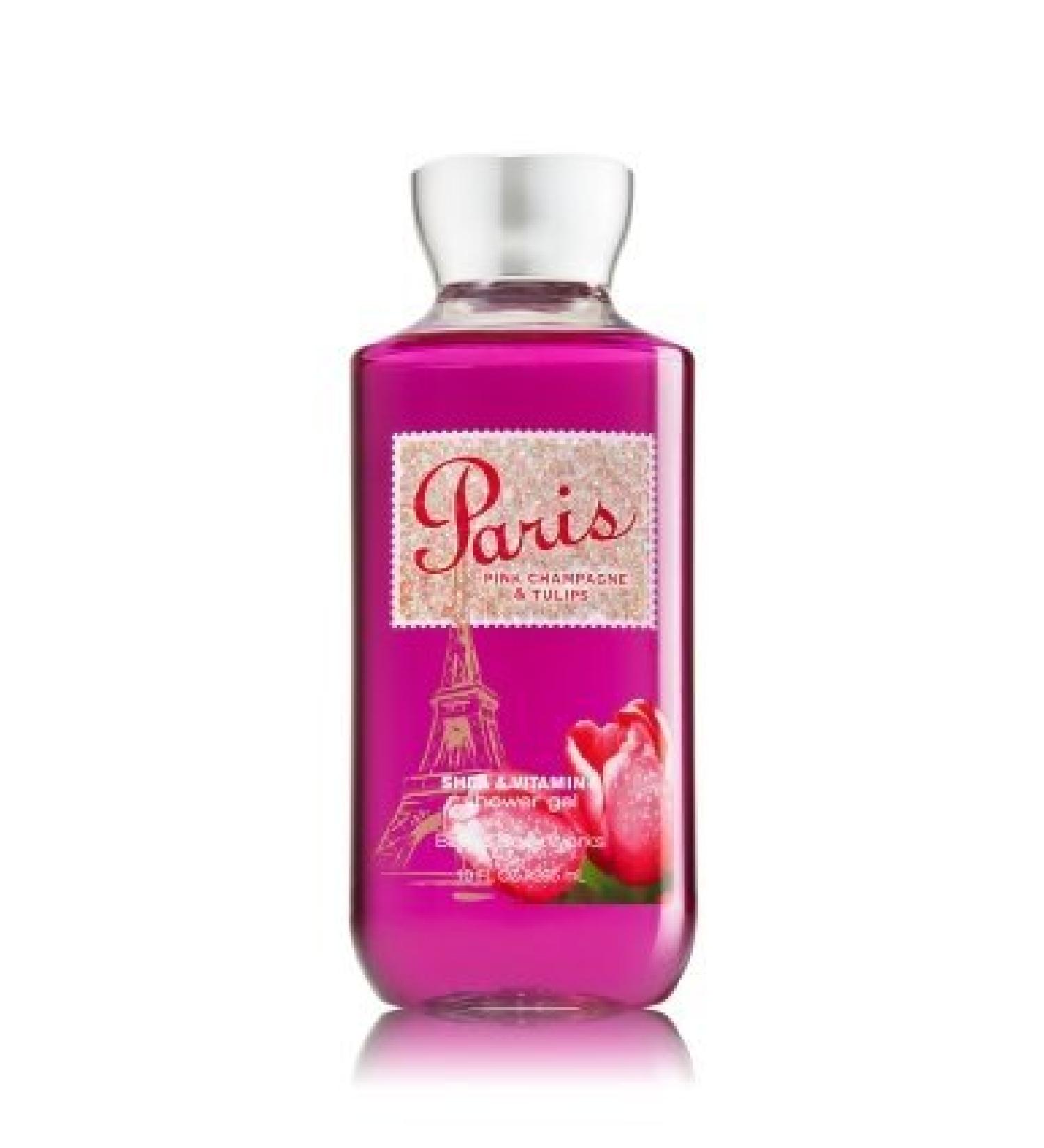 Bath & Body Works Shea & Vitamin E Shower Gel Paris Pink Champagne & Tulips