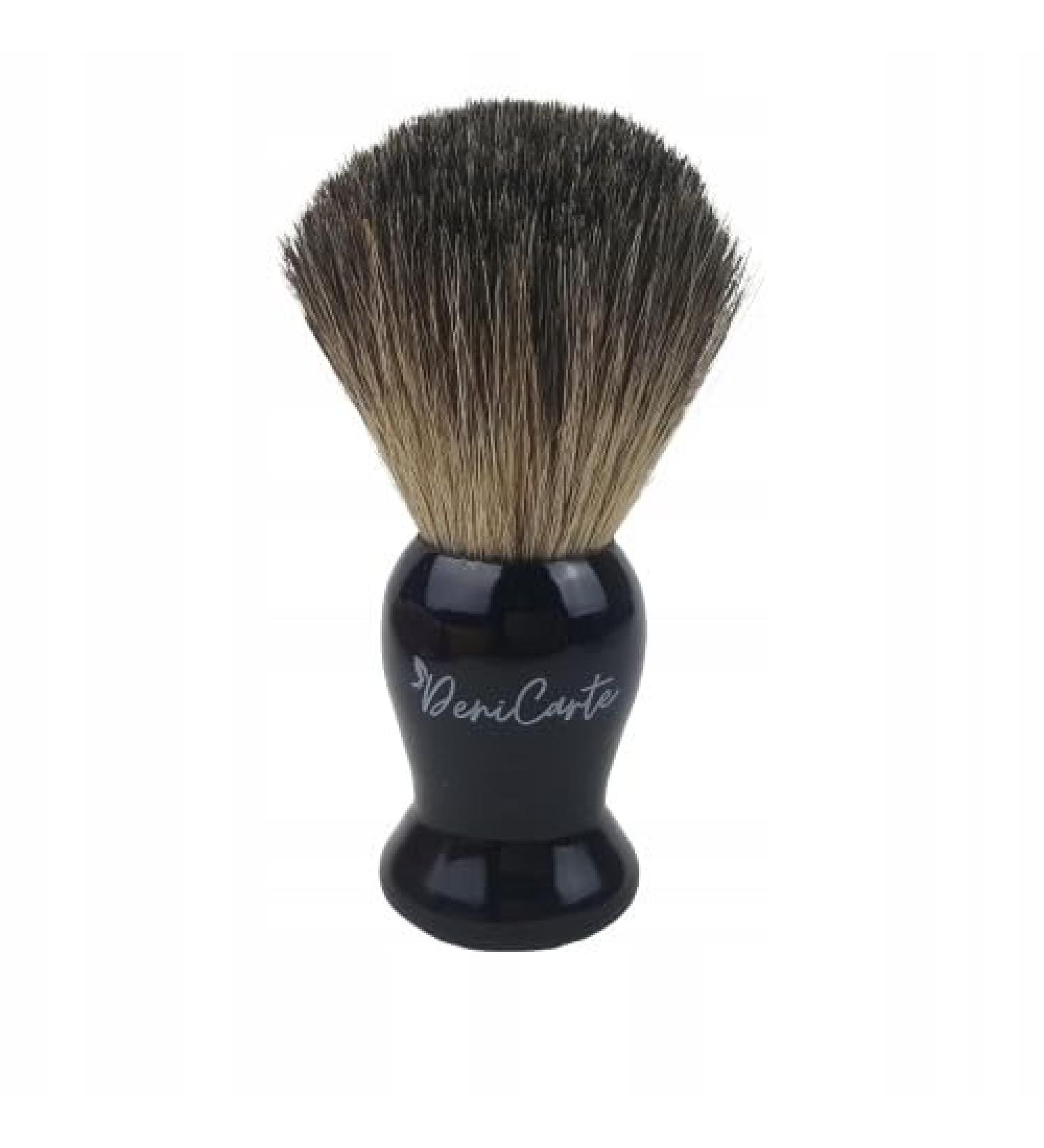 Deni Carte Badger Hair Shaving Brush | 100% Natural | Premium Shaving Experience - Buy Online on GoSupps.com