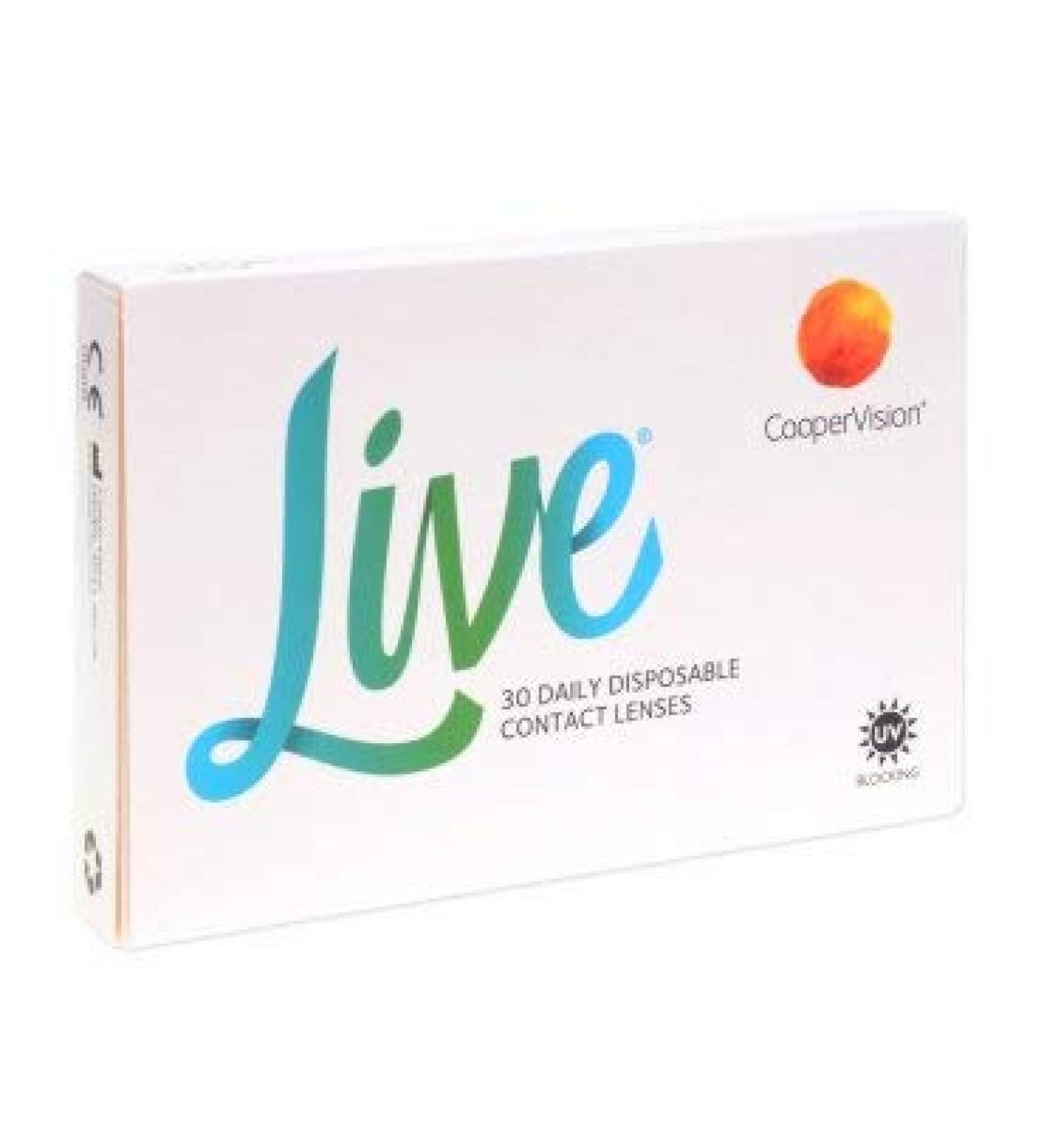 Live daily disposable daily lenses soft 30 pieces/BC 8.6 mm/DIA 14.0 mm / -8 diopters