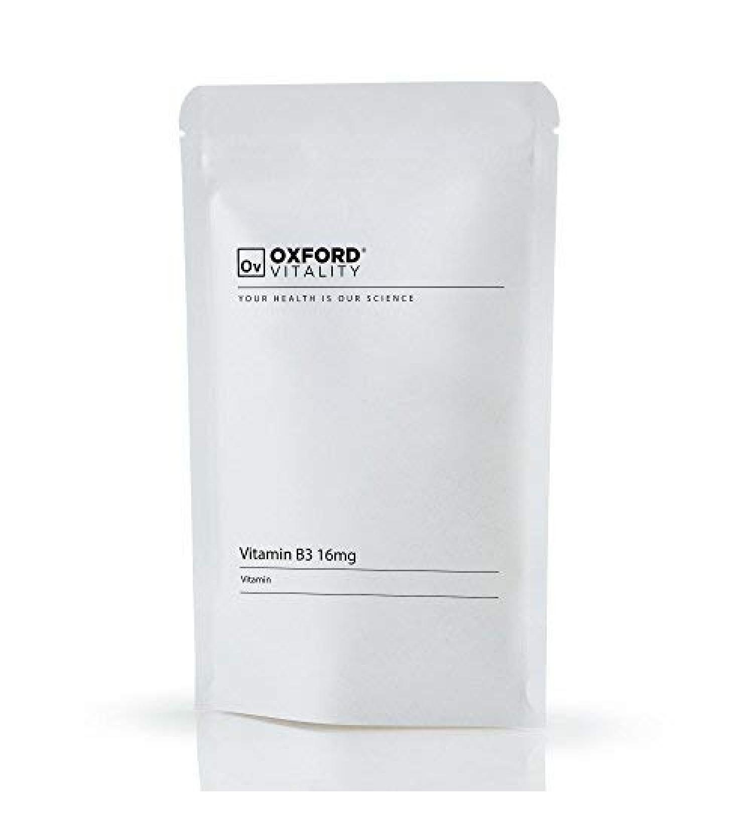 Vitamin B3 16mg Tablets for Energy & General Health | Oxford Vitality | 120 Count - Buy Online on GoSupps.com