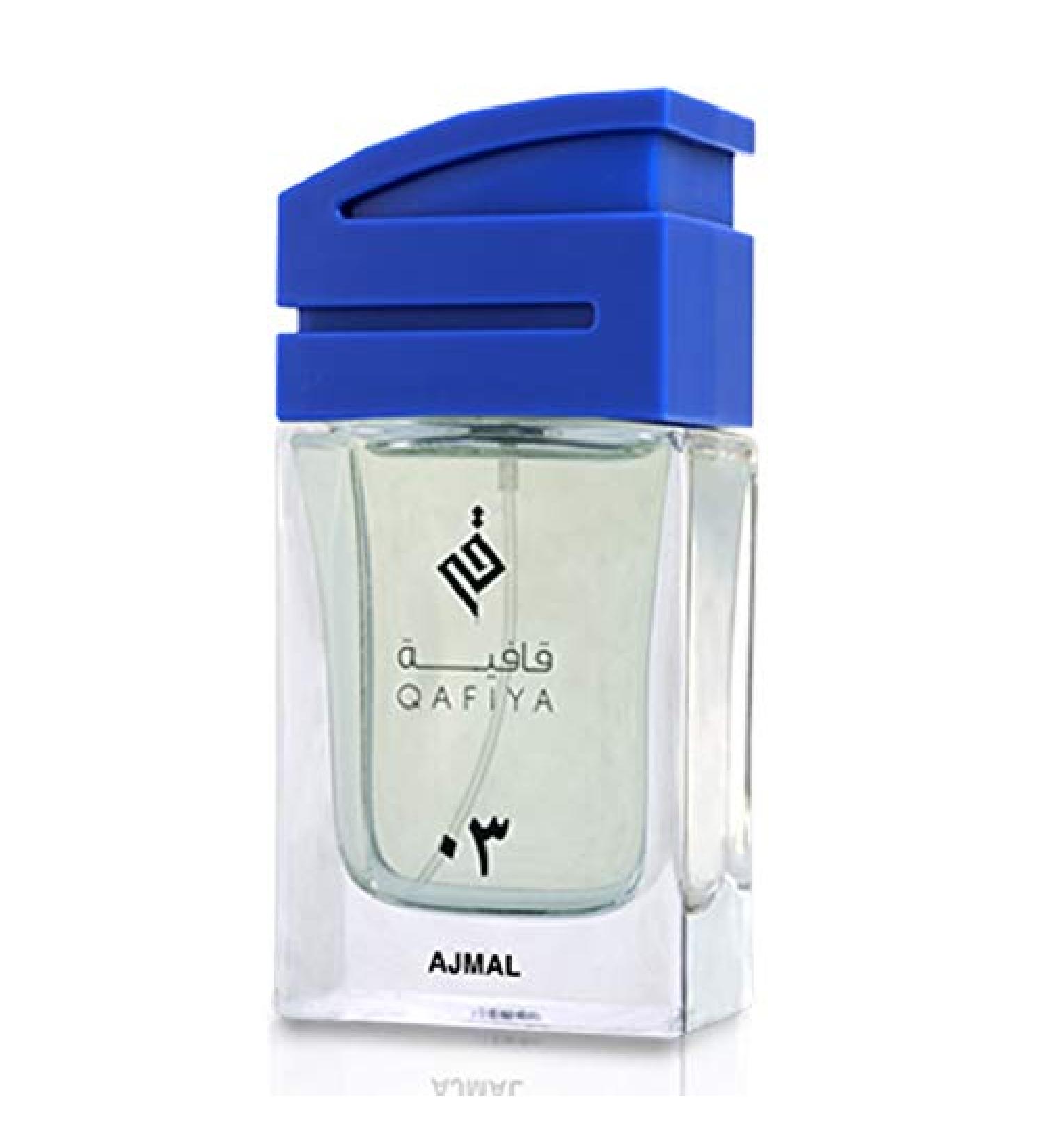 Ajmal Qafiya 03 Unisex EDP - 75ML (2.5oz) | Arabian Perfumery | Signature of Aged Arabia w/Violet & Turkish Rose Along w/Woody Elements. Remarkable Blend of Leather & Musk | Reflects Modernity - Buy Online on GoSupps.com