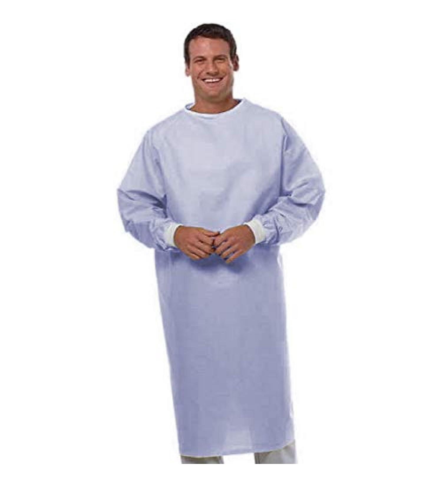Medgear Unisex Reusable/Washable Gown 6-Pack (Blue)