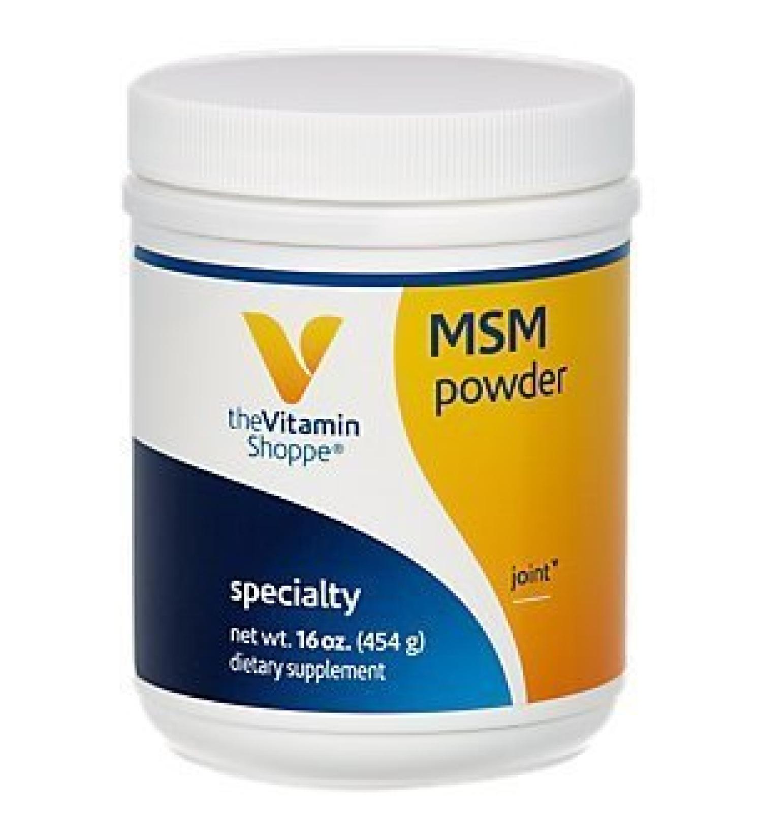 The Vitamin Shoppe MSM Powder 1 000MG (Methylsulfonylmethane) Supports Joint Health & Function (16 Ounces Powder)
