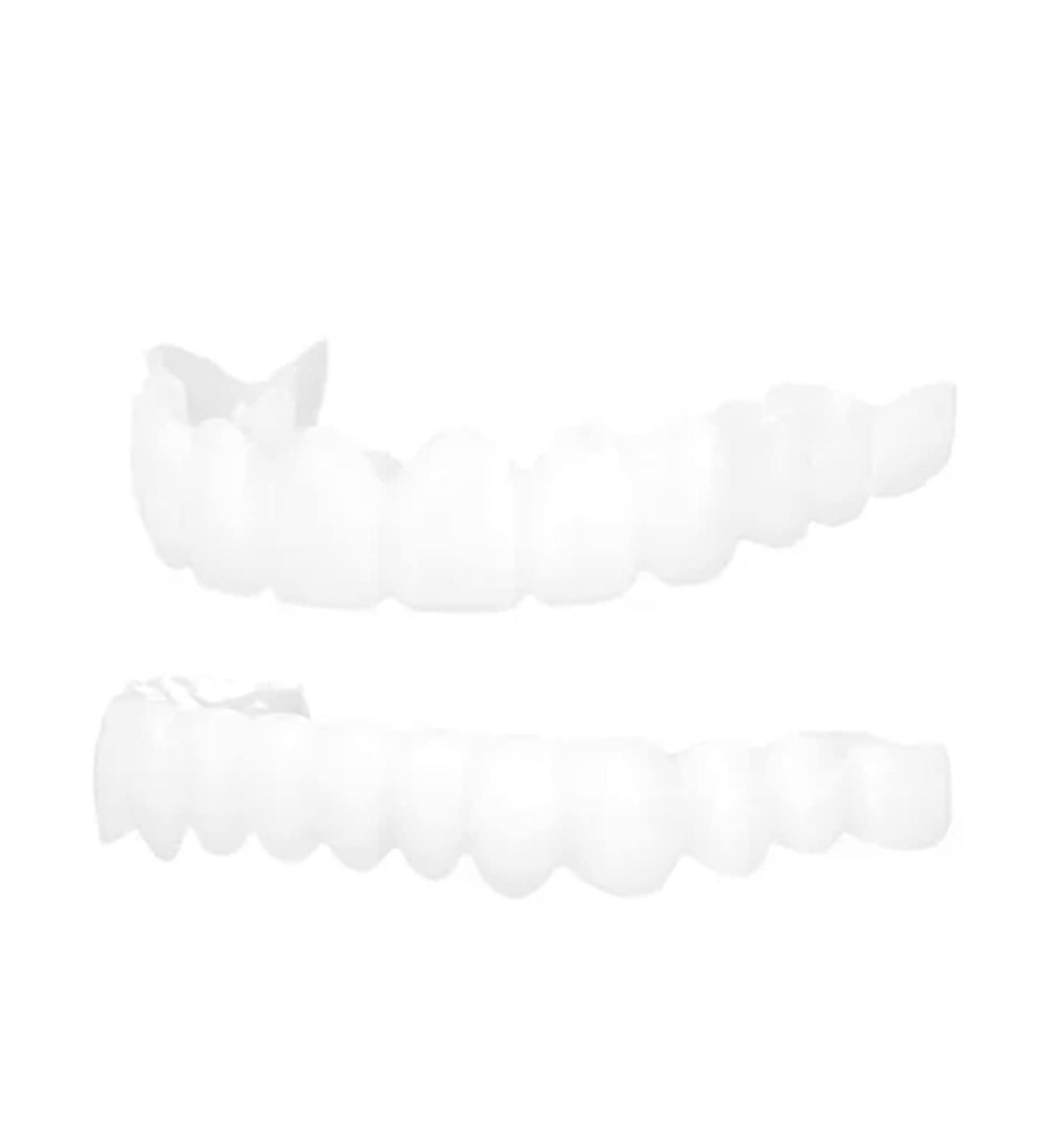 Buy Upper & Lower Jaw Temporary Whitening Denture Sets | Non-Retaining Simulation Dentures with Brackets - International Shipping Available - Buy Online on GoSupps.com