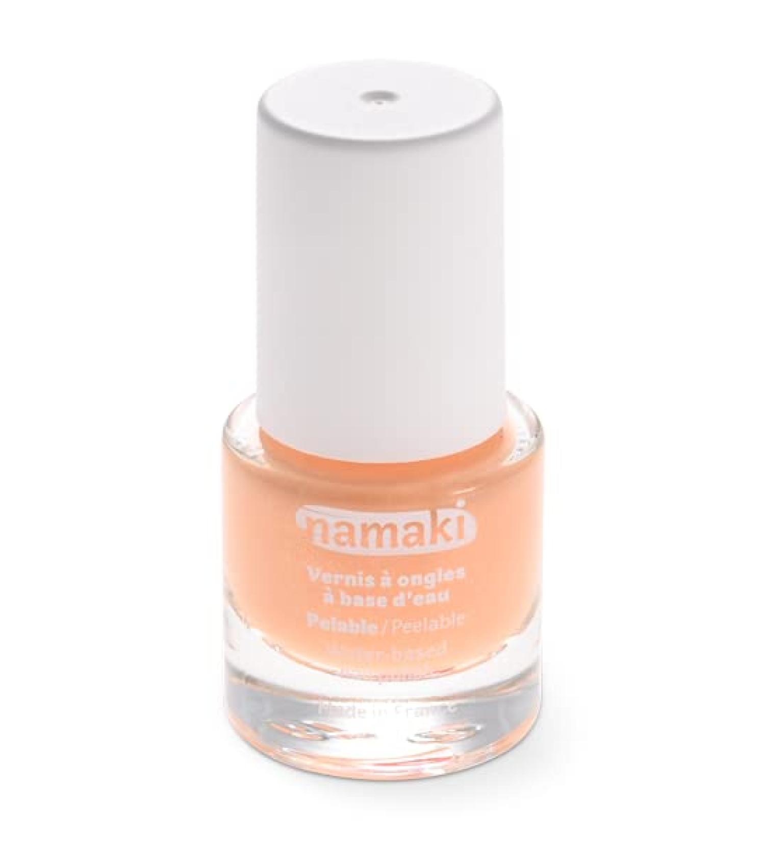 namaki Namaki Organic Nail Polish for Kids | Water Based | Peel-off Formula Peel-Off Nail Polish | Quick Drying | Colour 29 - Peach | 10ml