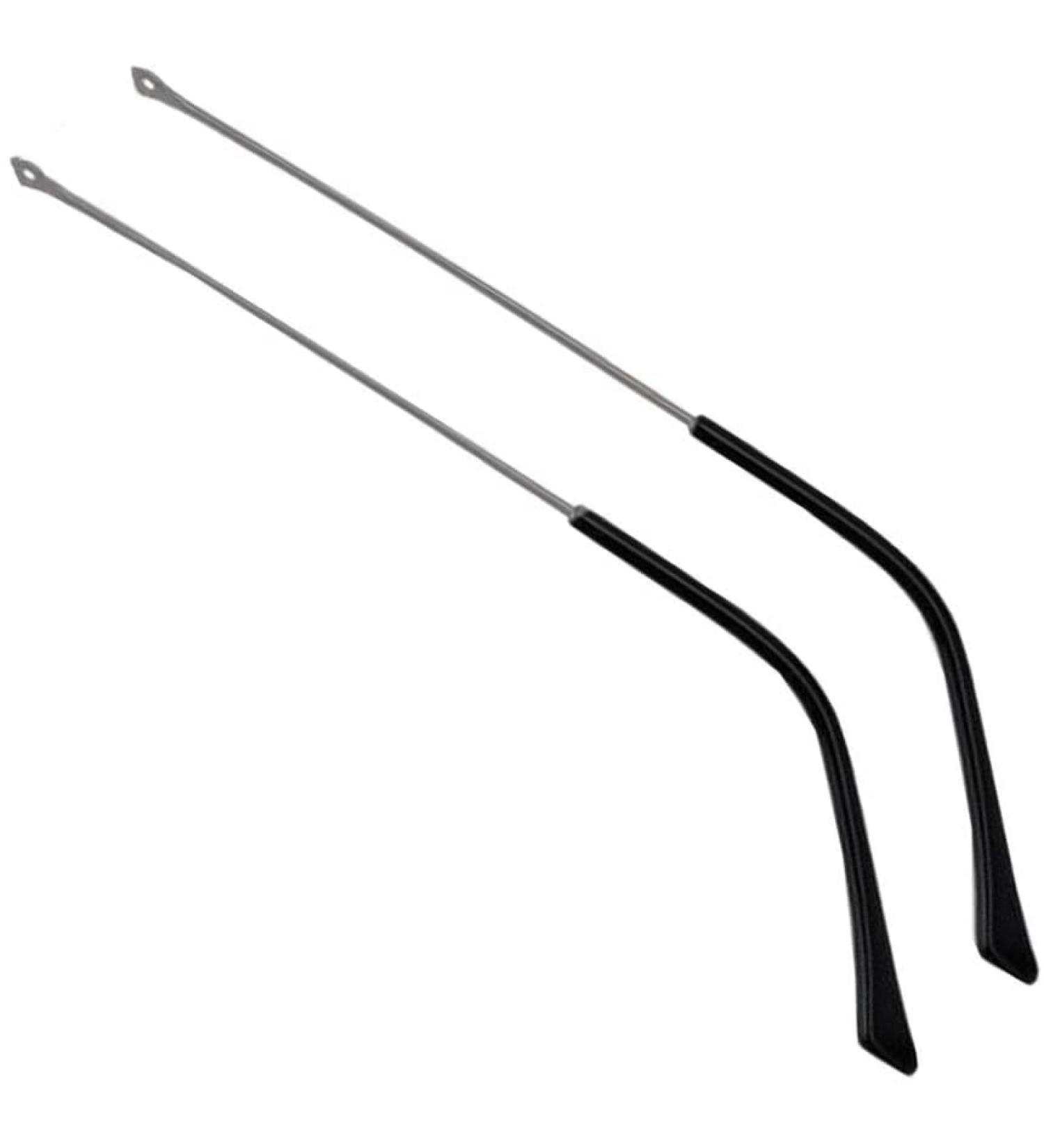 VekkEr yewear Leg Eyeglass Accessories 1 Pair Vintage Glasses Legs Metal Frame Temple Eyeglasses Replacement Arms Gray