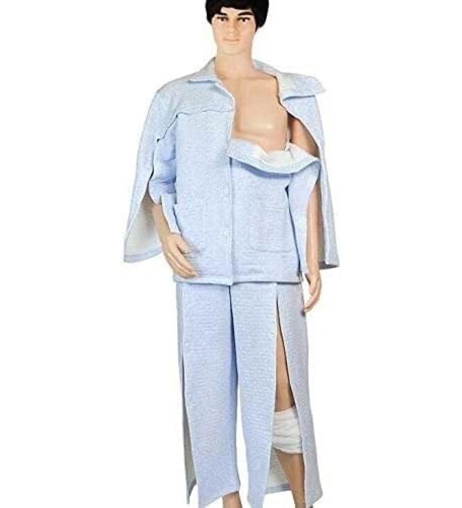 Daily Wear Patient Care Clothes | Easy Cotton Wear for Hemiplegia & Long-Term Bed Rest | Hospital/Home Care Aid (Medium Color - Buy Online on GoSupps.com