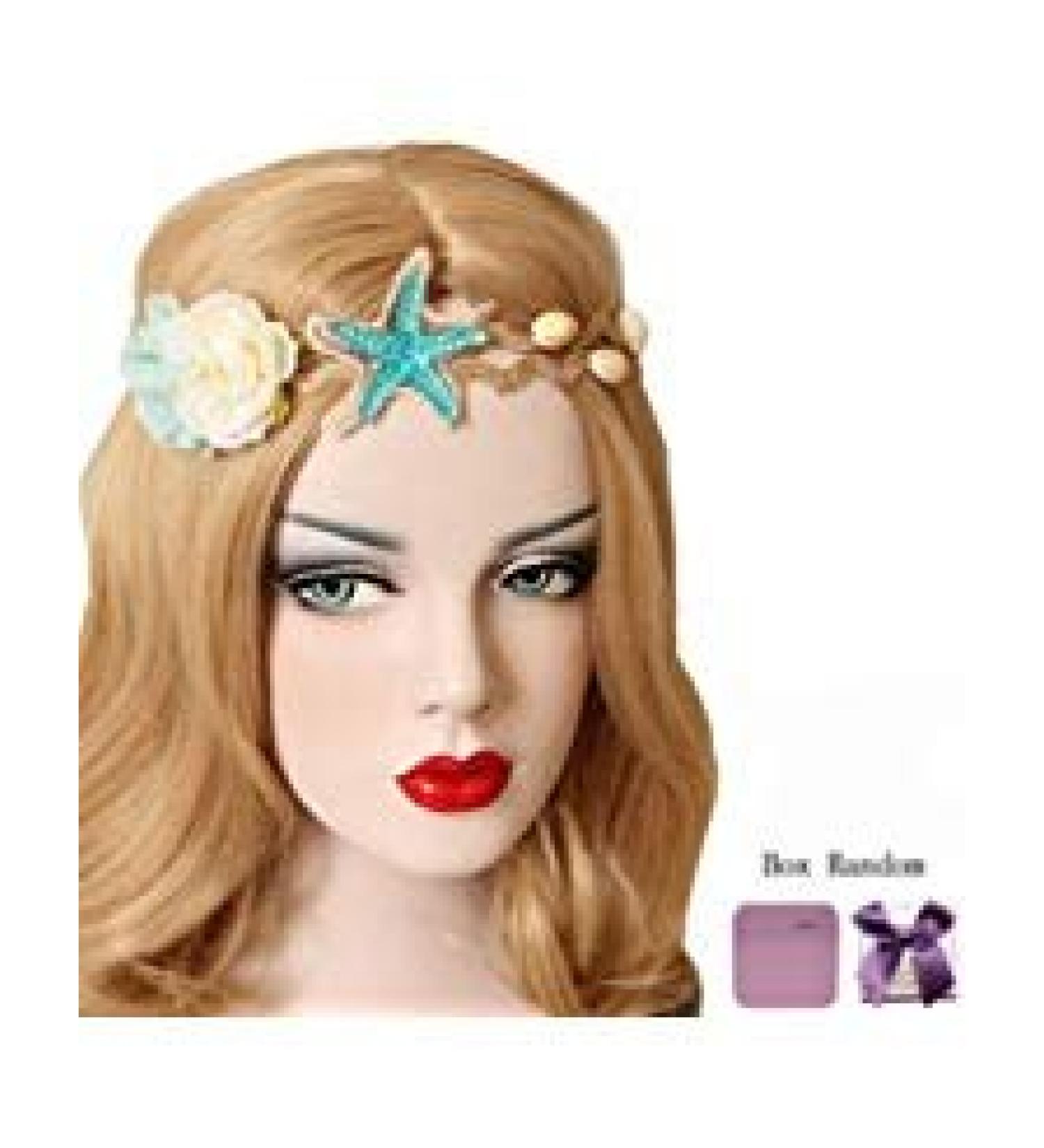 Bodermincer Fashion Women Girls Beach Starfish Shell Flower Hemp Rope Hair Band Mermaid Hair Accessories Mermaid Hair Band Mermaid Headband