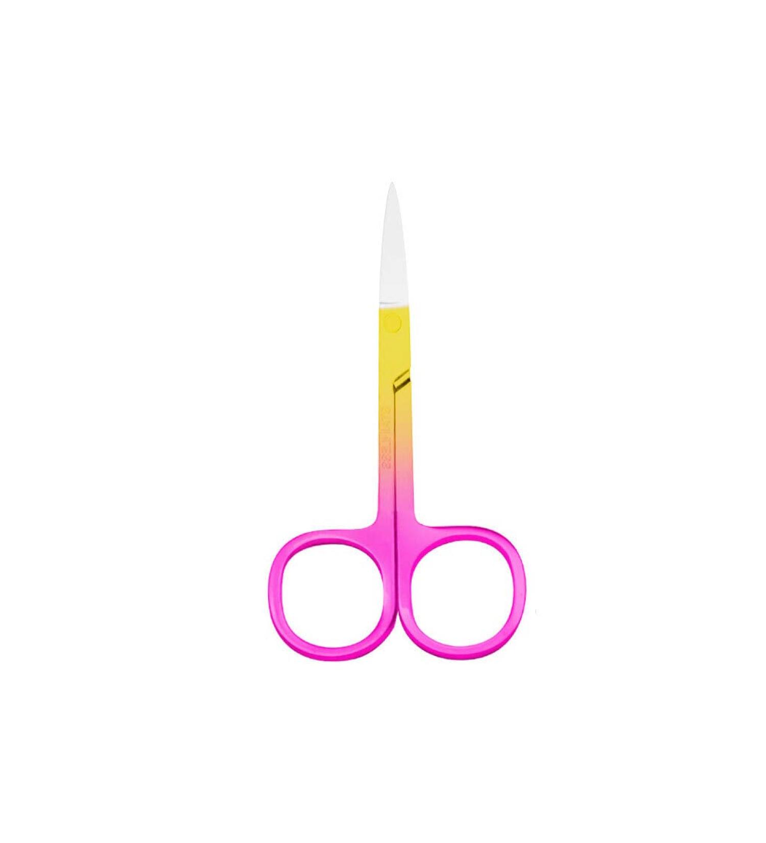 IOIUSKKU Nail Cuticle Nippers Stainless Steel Scissors Eyebrow Trimmer Trimming Tool Spray Gold Pink - Buy Online on GoSupps.com