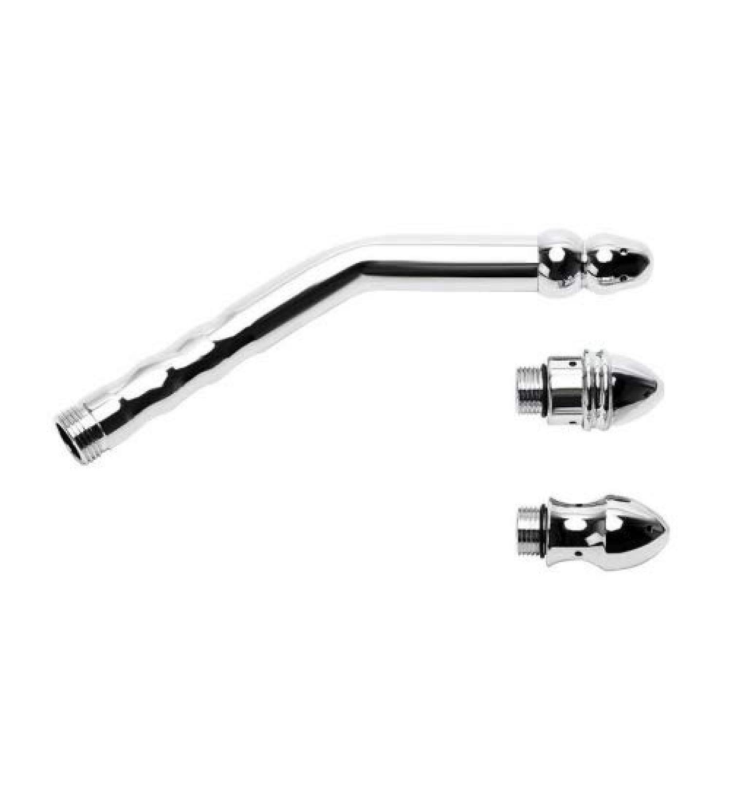 Intimate Shower Set - Stainless Steel Anal Enema Syringe Shower Attachment for Ultimate Cleaning - Buy Online on GoSupps.com