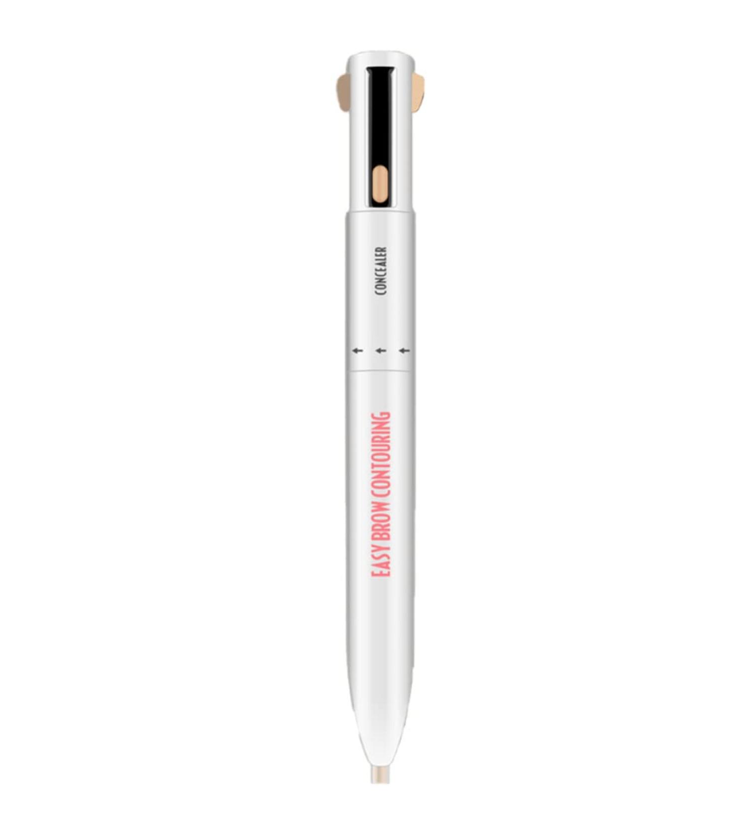 Eyebrow Pen Eyebrow Contour Pen 4 In 1 Makeup Pen Long Lasting Rotate Defining Highlighting Brow Pencil Eyebrow Colours Medium 2# Medium - Buy Online on GoSupps.com