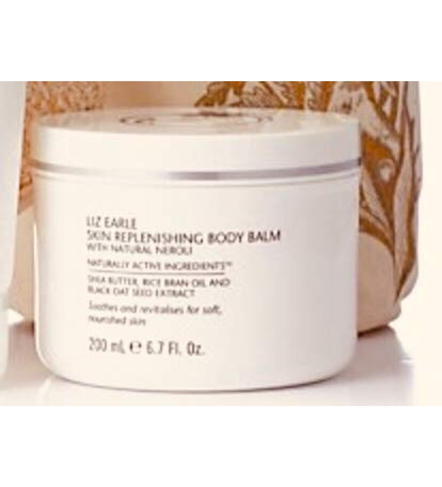 LIZ EARLE SKIN REPLENSISHING BODY BALM WITH NATURAL NEROLI 200ml Shea butter Rice bran and Black oat seed extract