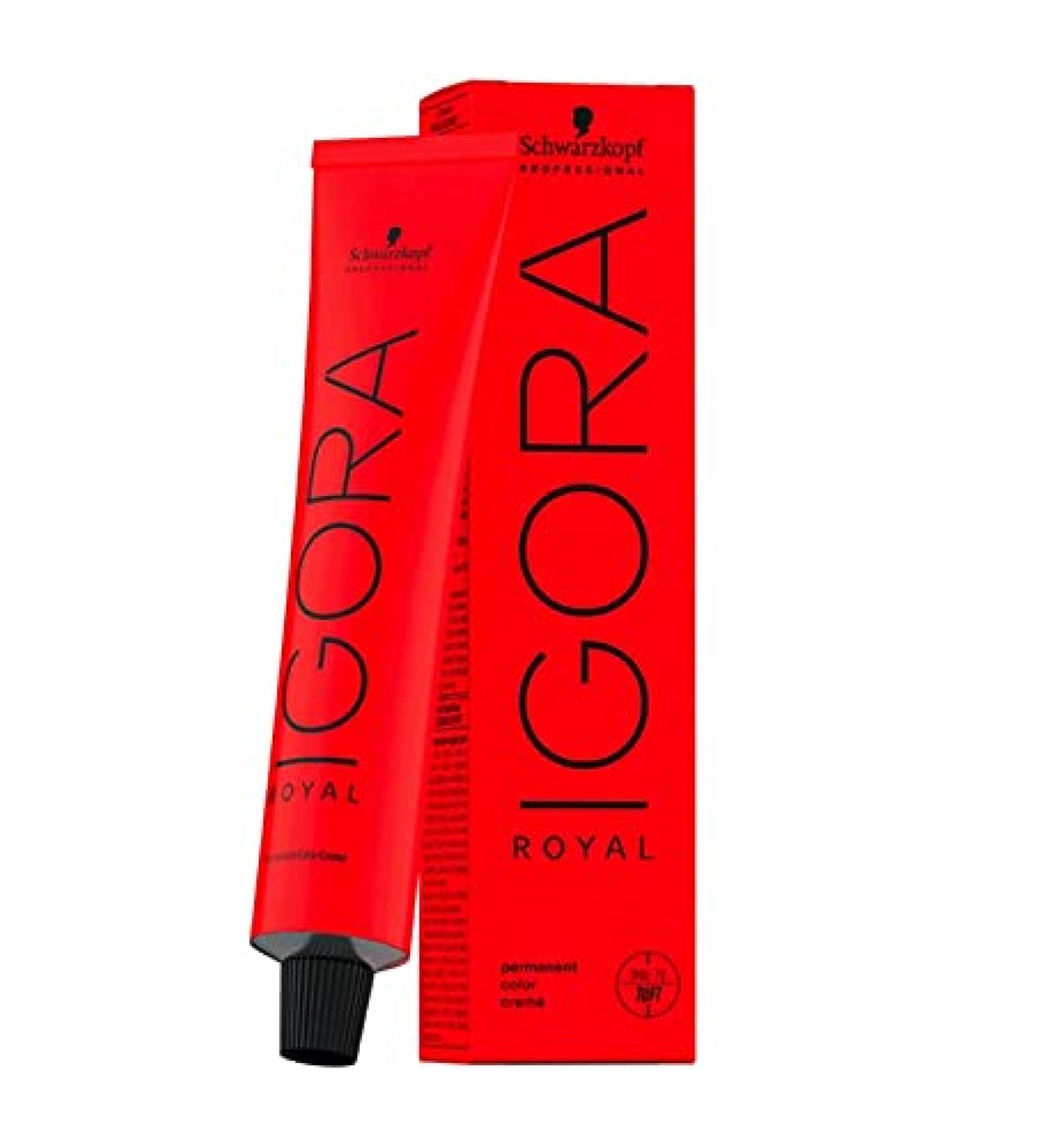 Schwarzkopf Igora Royal 8-77 - Light Blonde Copper Extra Hair Colour / Tint 60ml Tube by Igora Royal Copper 2.02 Fl Oz (Pack of 1)