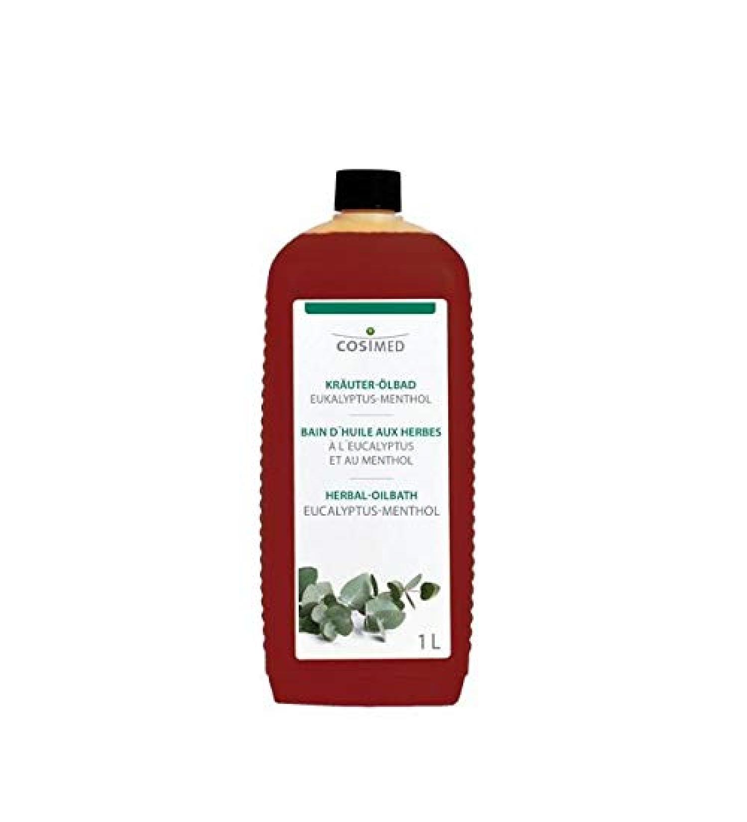 cosiMed herbal oil bath Eucalyptus-Menthol | Bath additive | clears the respiratory tract | 1x 1000 ml