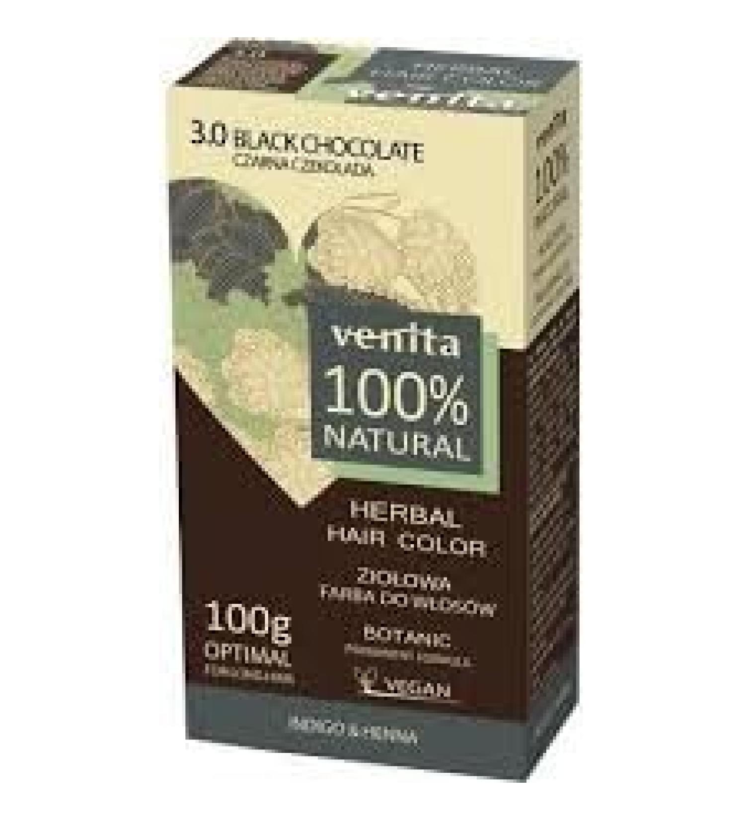 Venita Herbal Hair Color Hair Dye 30 Black Chocolate 100 ml