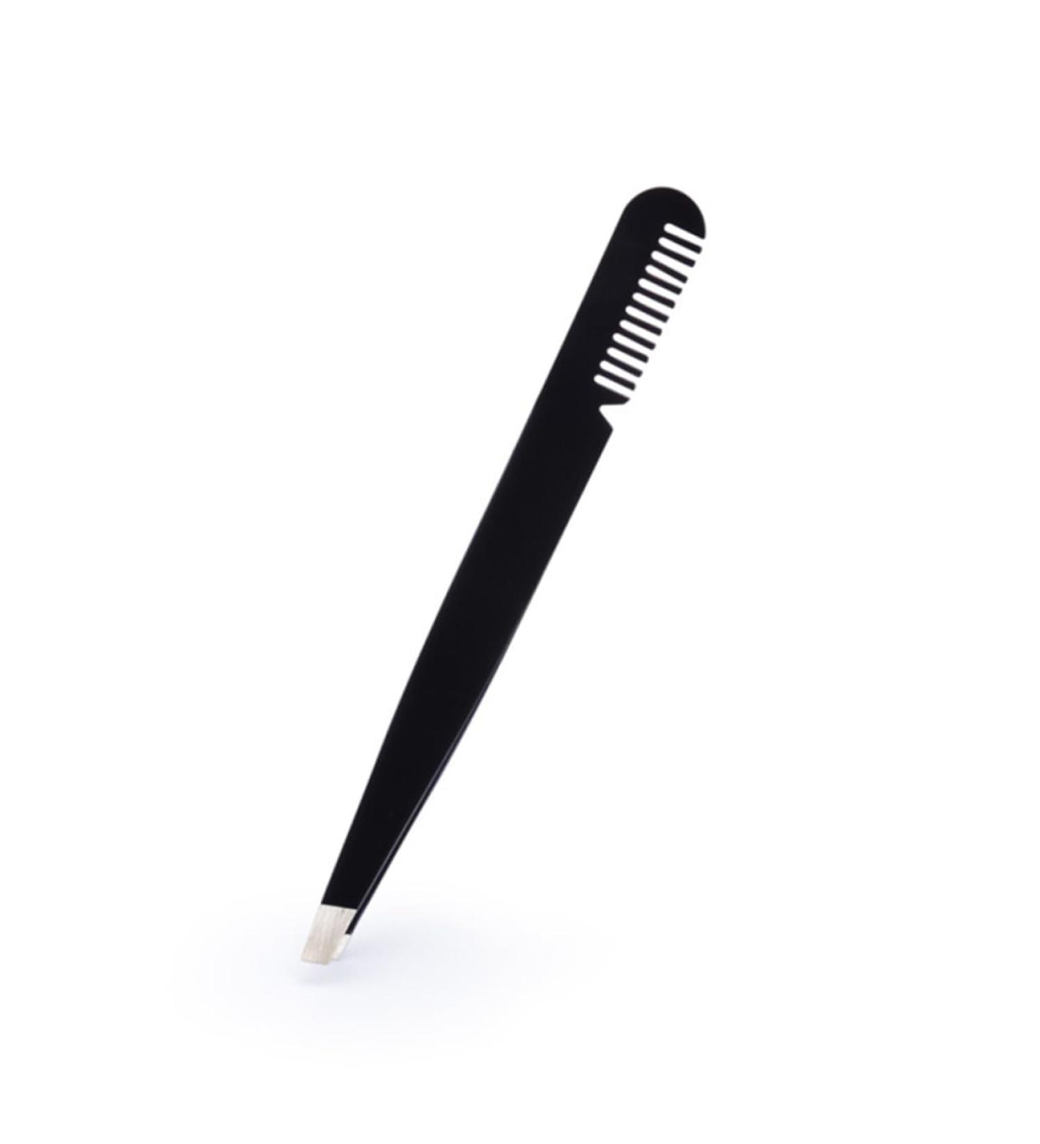 MAGICLULU Eyebrow Tweezer Tweezers Eyebrow Clip Makeup Tools Stainless Steel Extend medium Black - Buy Online on GoSupps.com