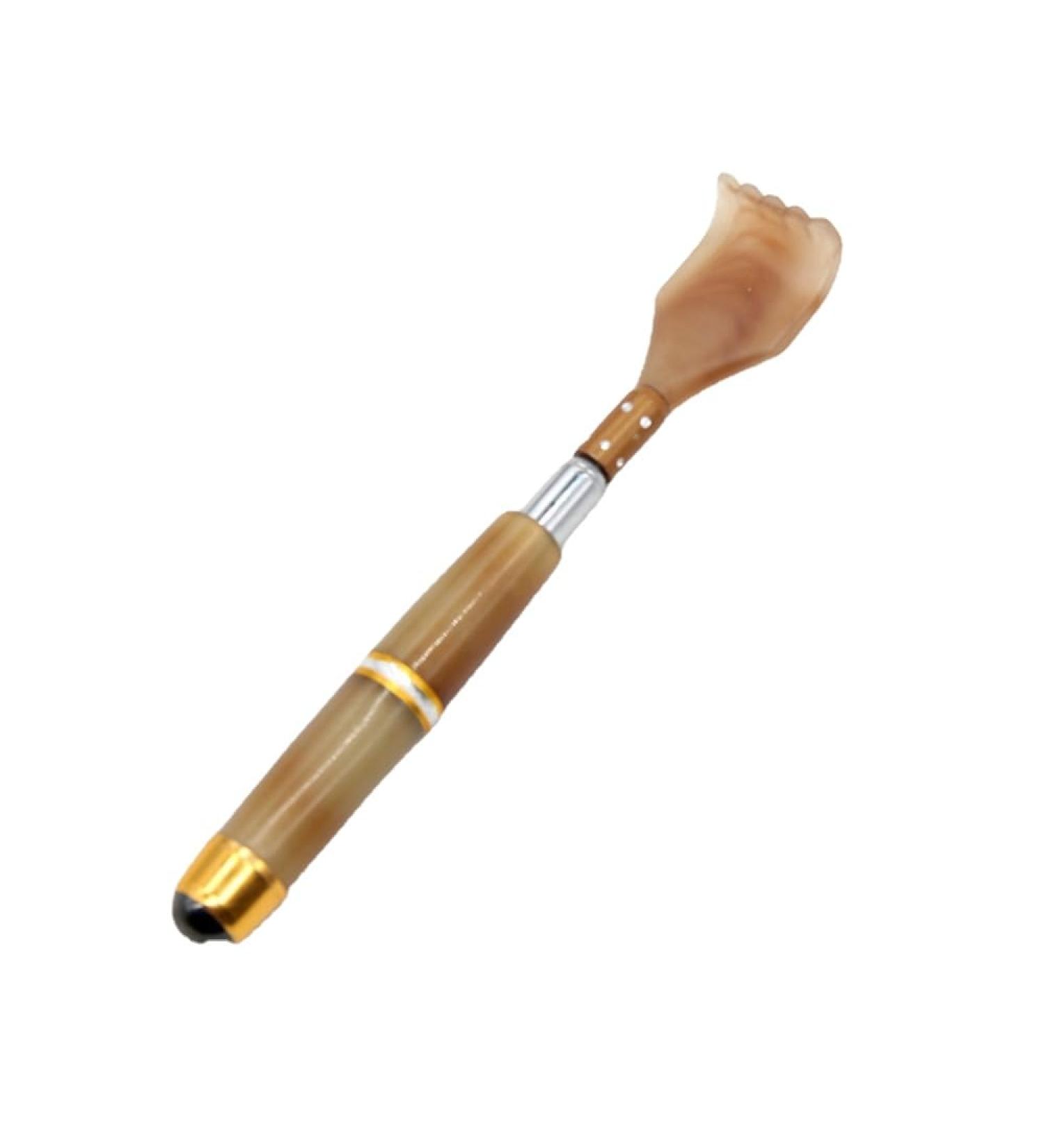 DCNIYT Extendable Stainless Steel Back Scratcher - Telescopic Itching Relief Massager (Coffee) | International Shipping Available - Buy Online on GoSupps.com