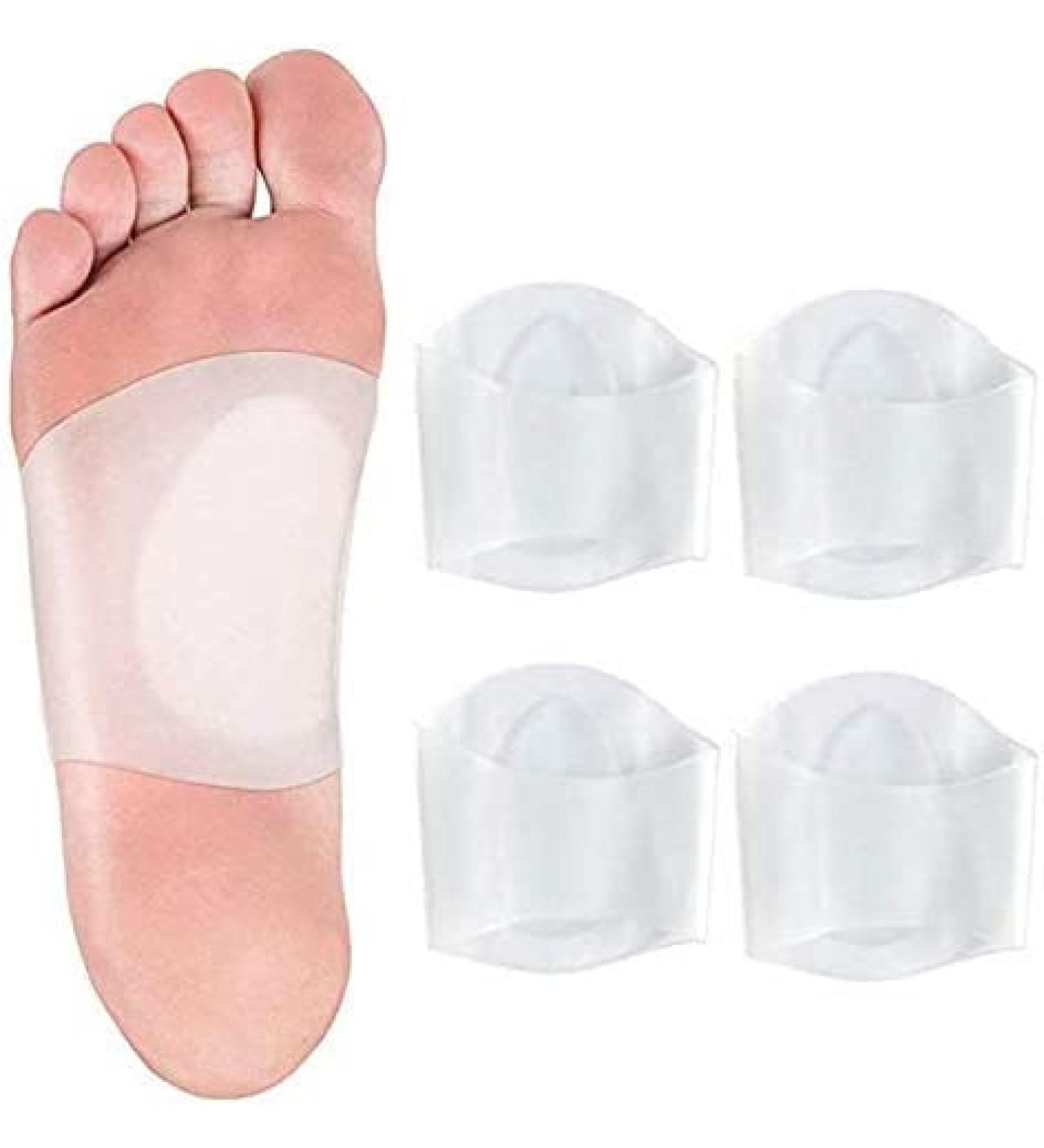 2 Pair High Arch Support Sleeves with Gel Cushion - Relief for Flat Feet & Plantar Fasciitis - Comfortable Shoe Inserts (White - Buy Online on GoSupps.com