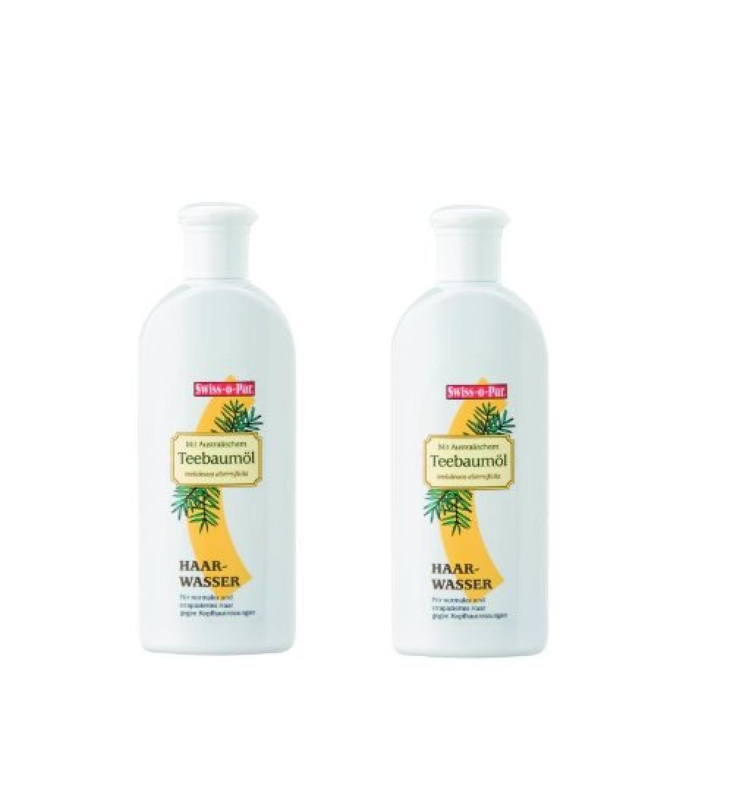 Swiss-o-Par Tea Tree Oil Hair Tonic 500ml (2 x 250ml) against head irritation dandruff and oily hair