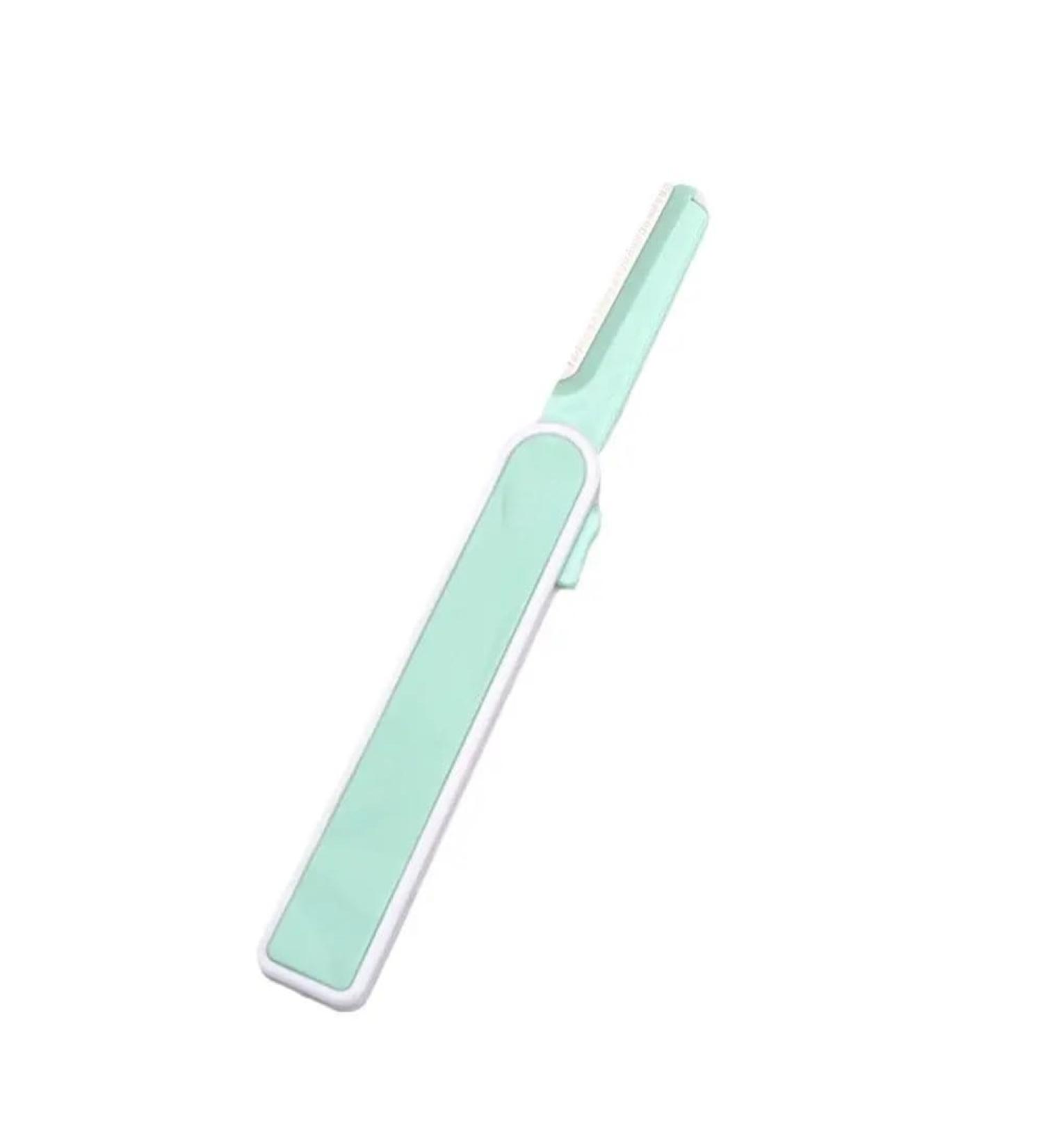 Buy 1PC Green Eyebrow Trimmer for Women - Portable Facial Hair Removal Knife & Mini Makeup Razor - Buy Online on GoSupps.com